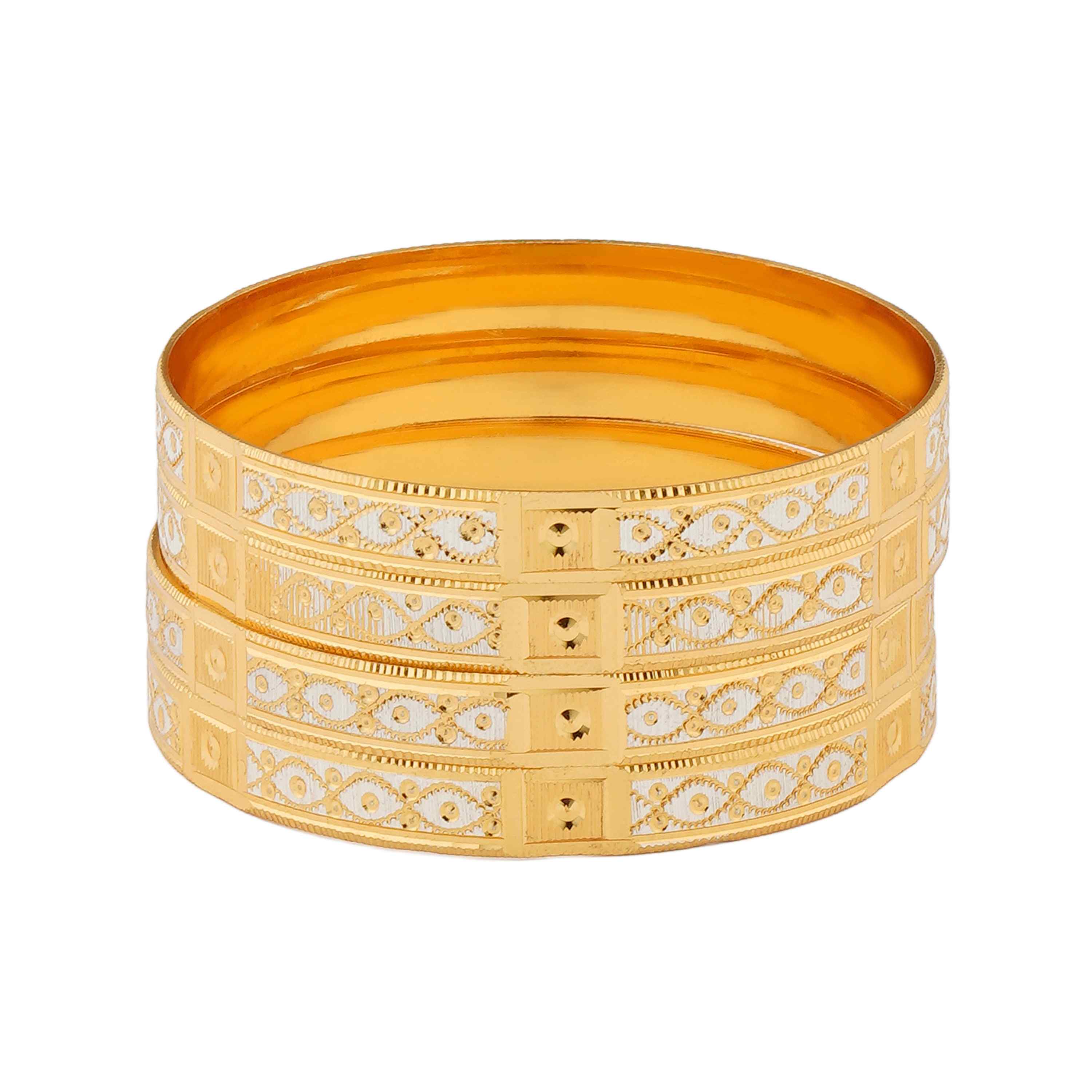 Tanshika Gold Plated Bangles ( Set of 4 )