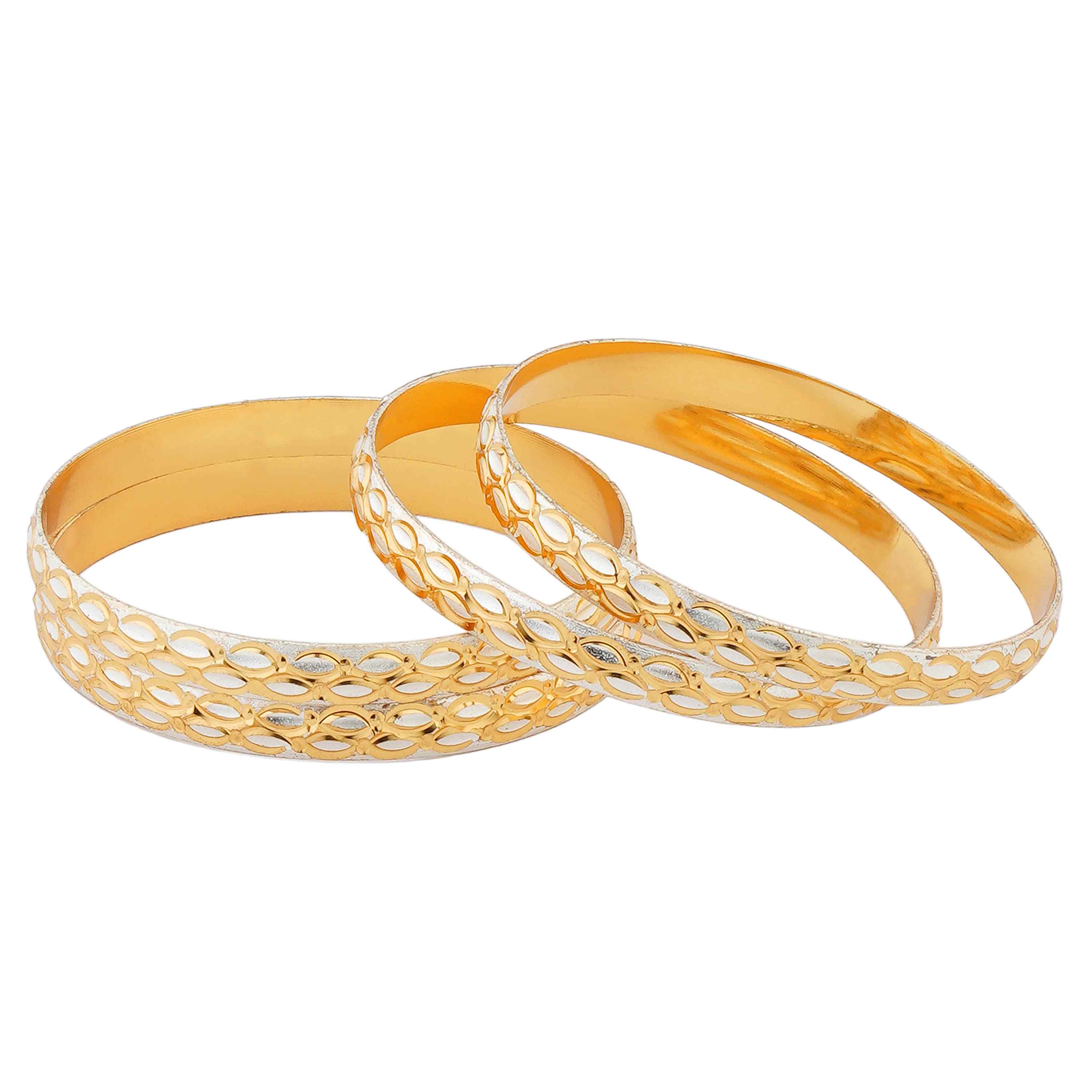 Varnika Gold Plated Bangles ( Set of 4 )