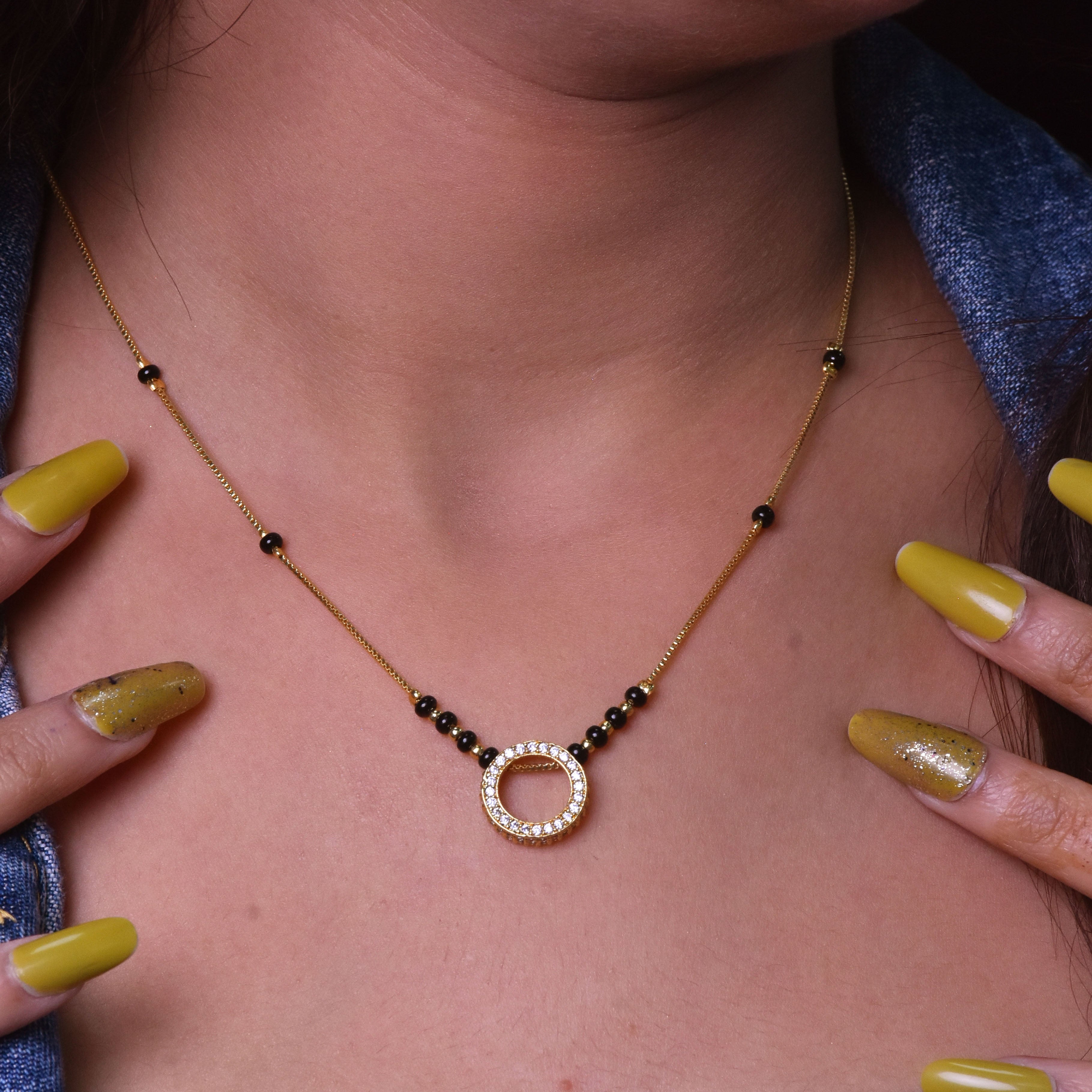 Inaaya Gold Plated Mangalsutra