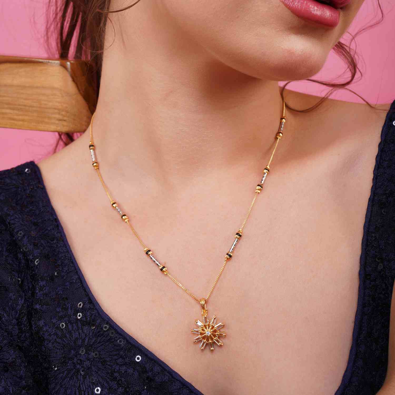 Surajmukhi Gold Plated Mangalsutra