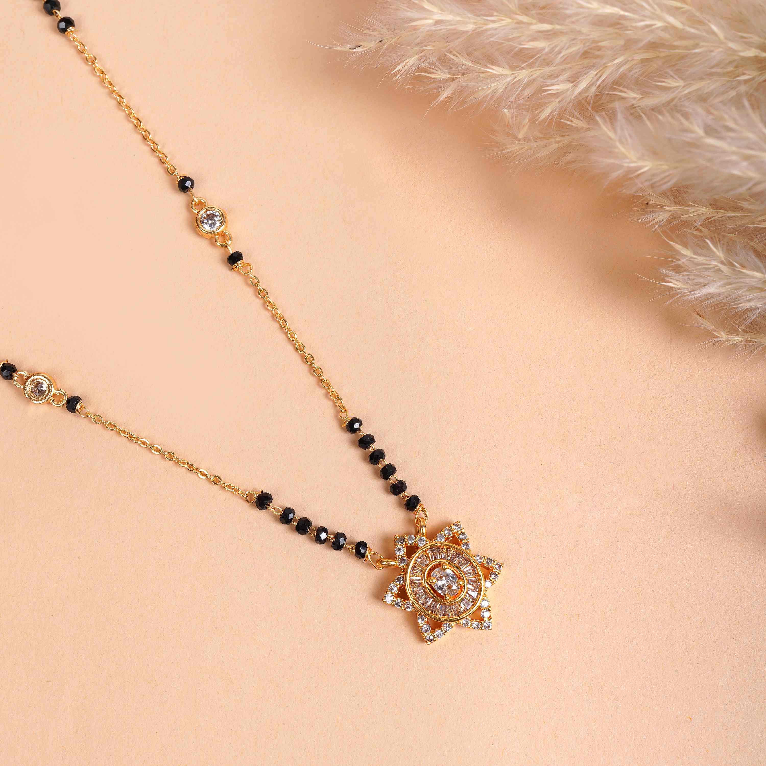 Smriti Gold Plated Mangalsutra