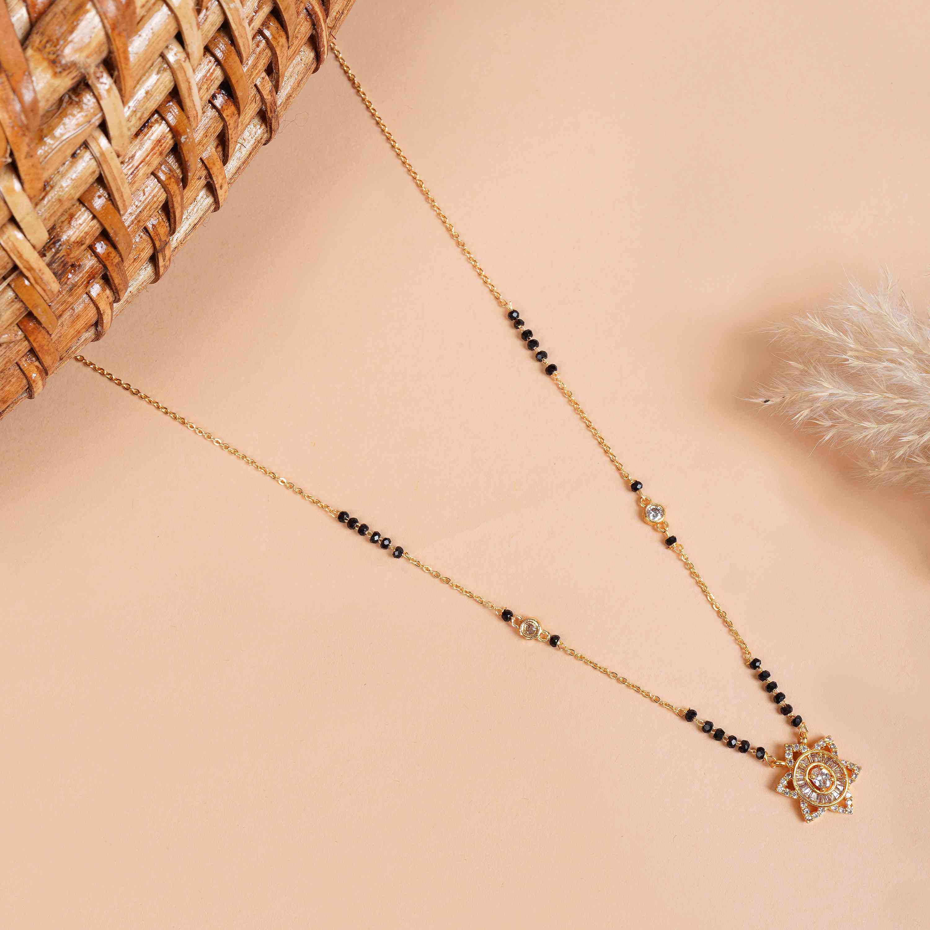 Smriti Gold Plated Mangalsutra