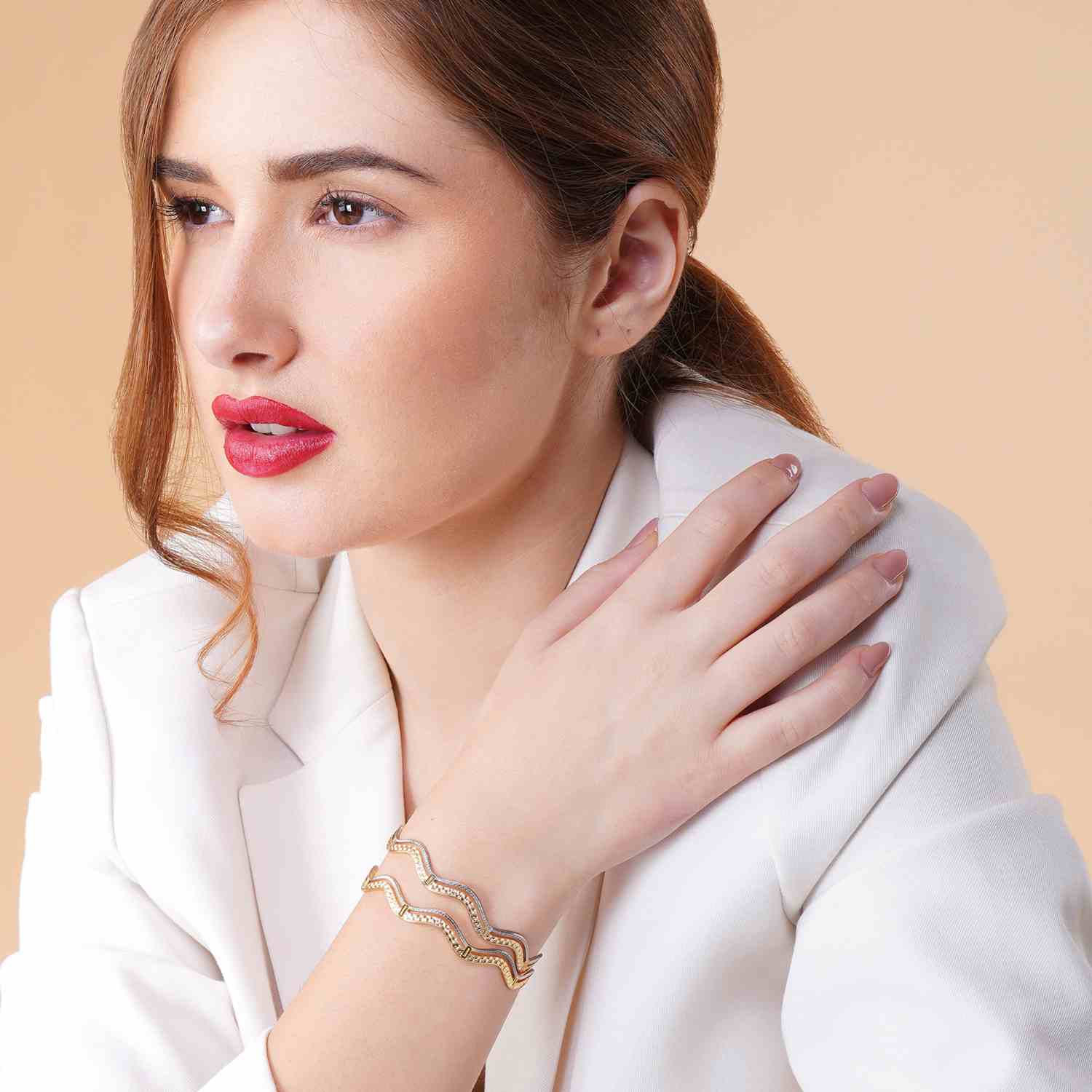 Aaravi Gold Plated Bangles ( Set of 2 )