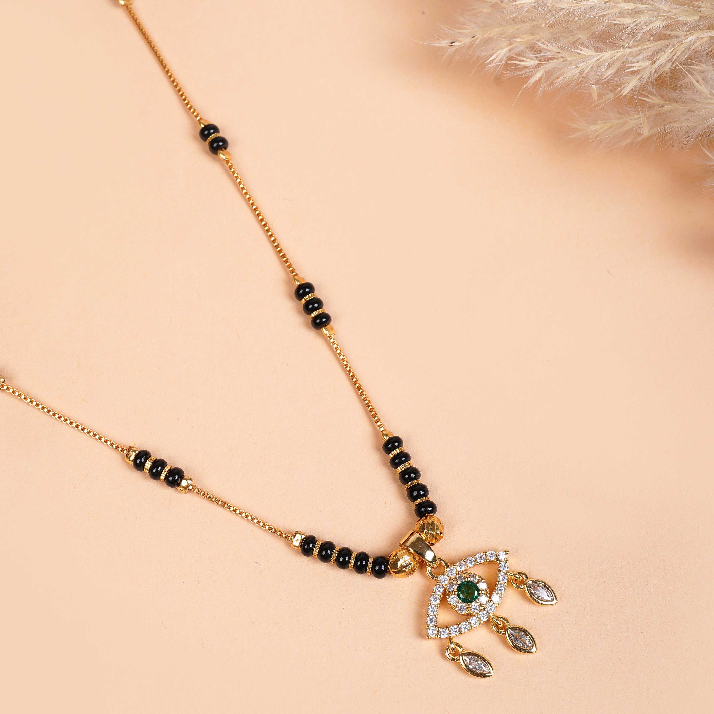 Evil Eye Gold Plated Mangalsutra