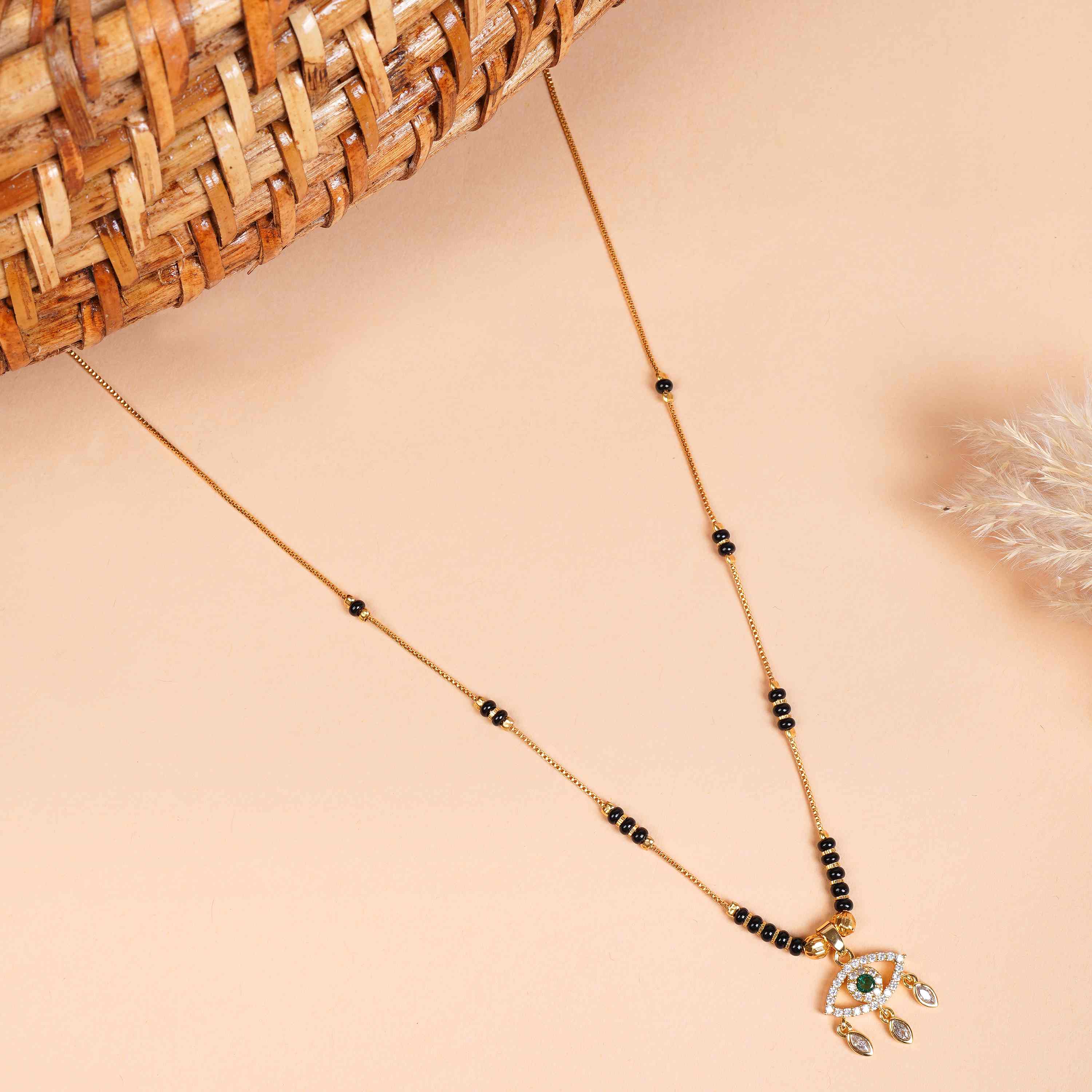 Evil Eye Gold Plated Mangalsutra