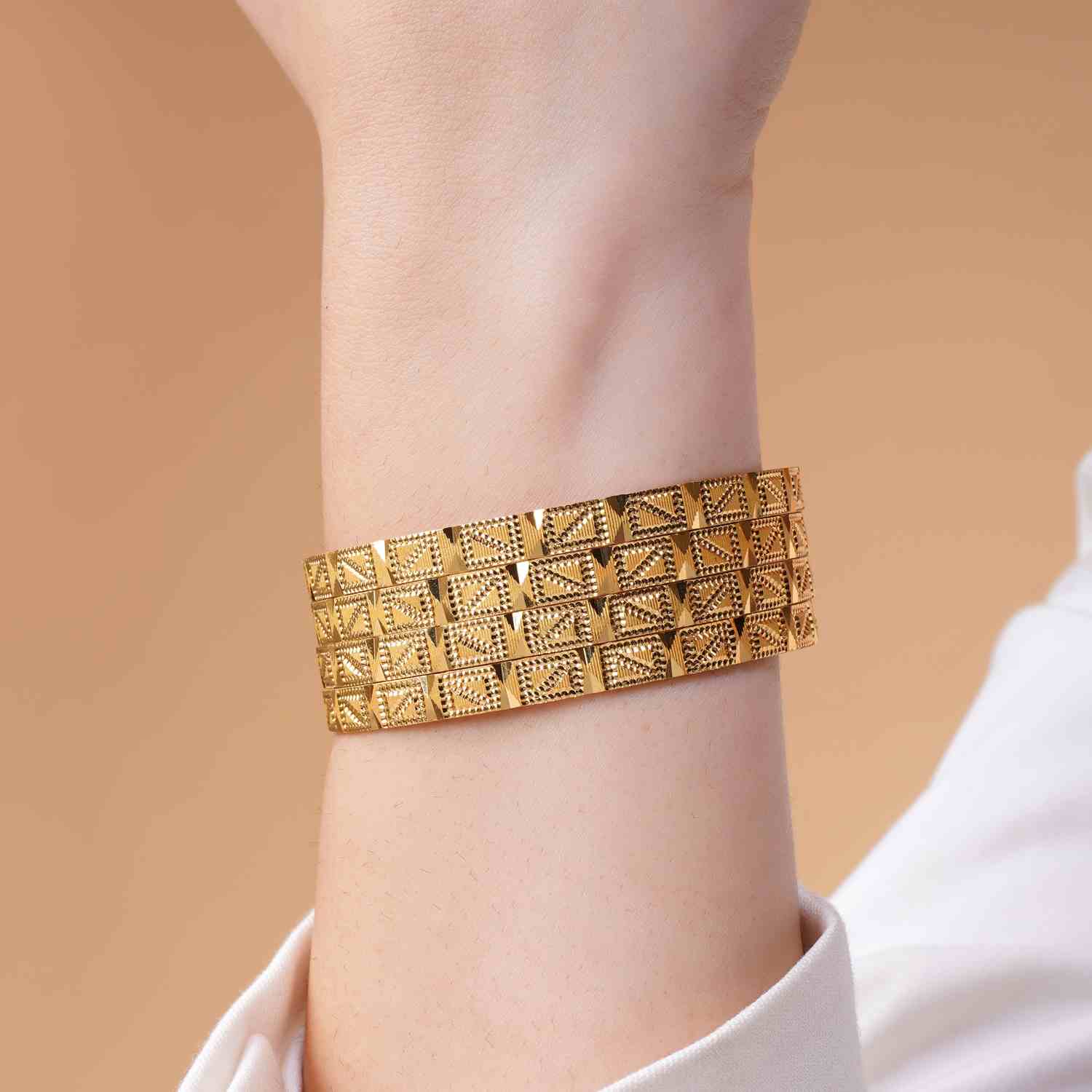 Avanika Gold Plated Bangles ( Set of 4 )