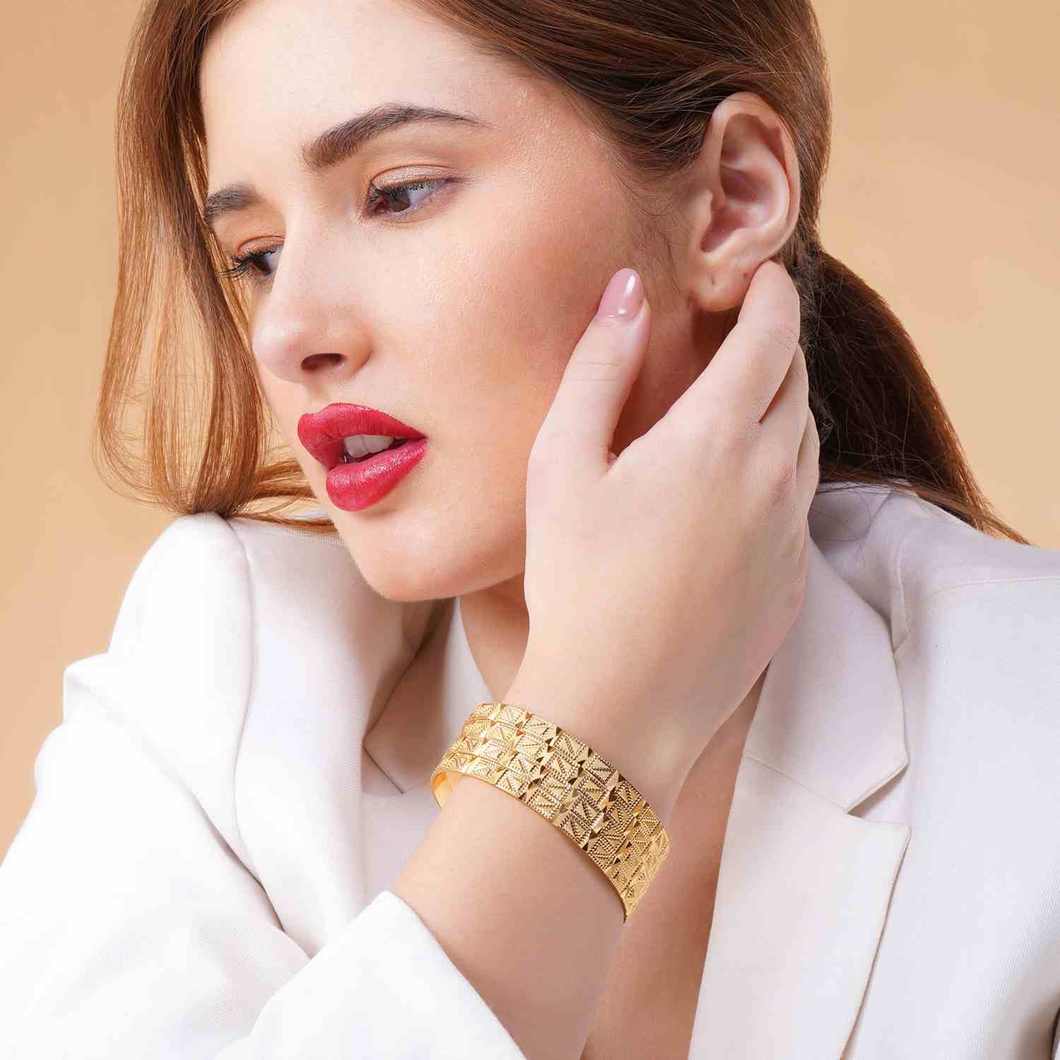 Avanika Gold Plated Bangles ( Set of 4 )