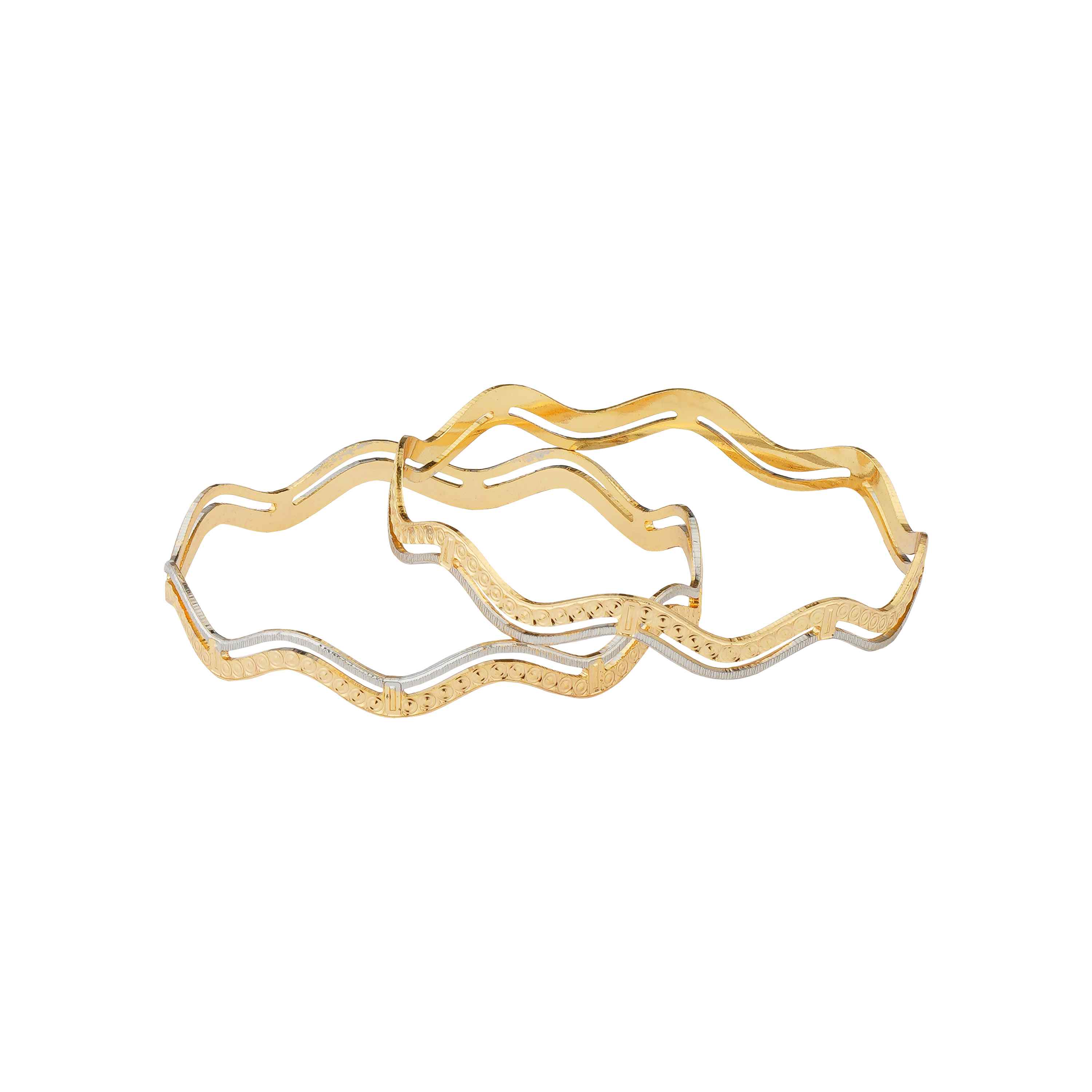 Aaravi Gold Plated Bangles ( Set of 2 )