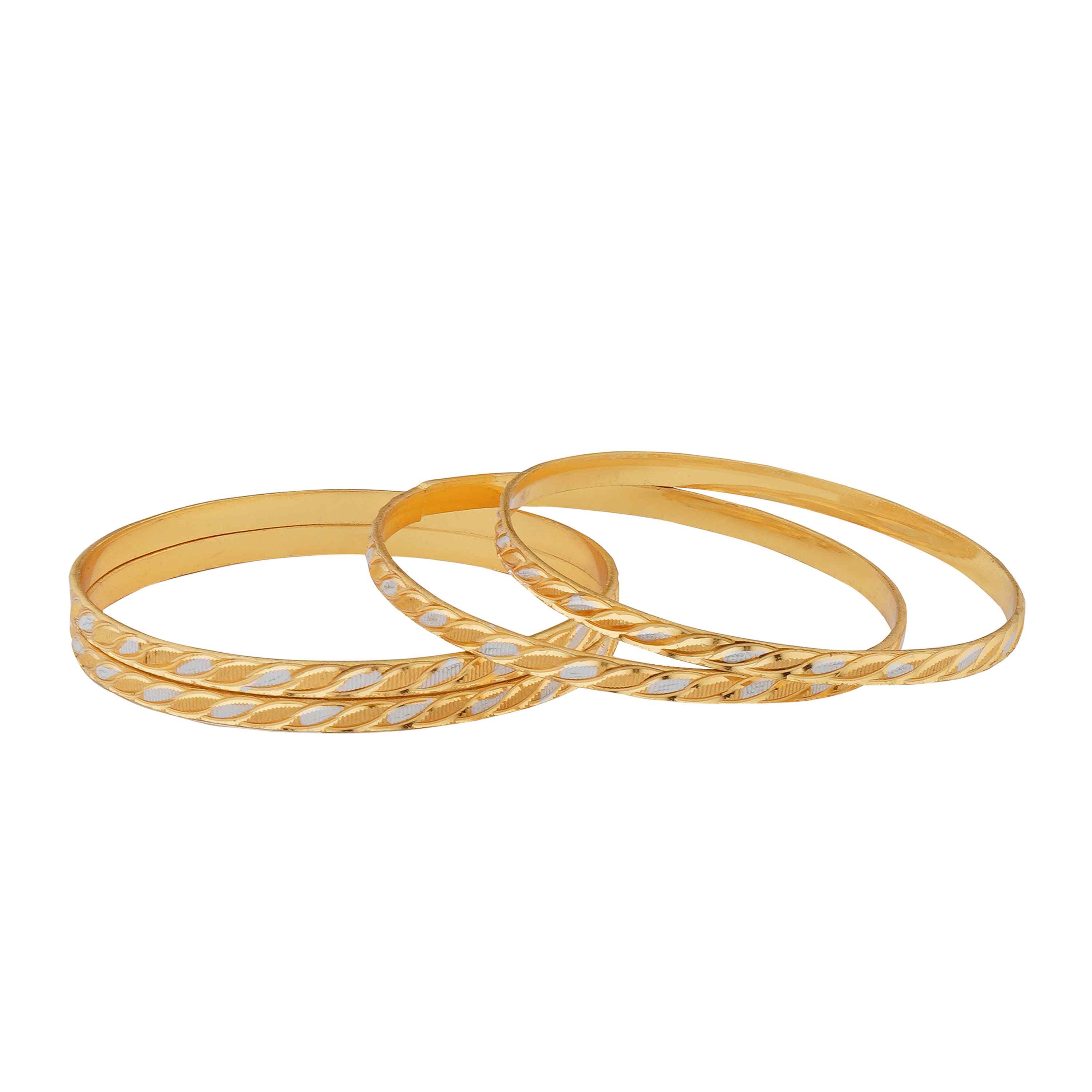 Ruhitha Gold Plated Bangles ( Set of 4 )