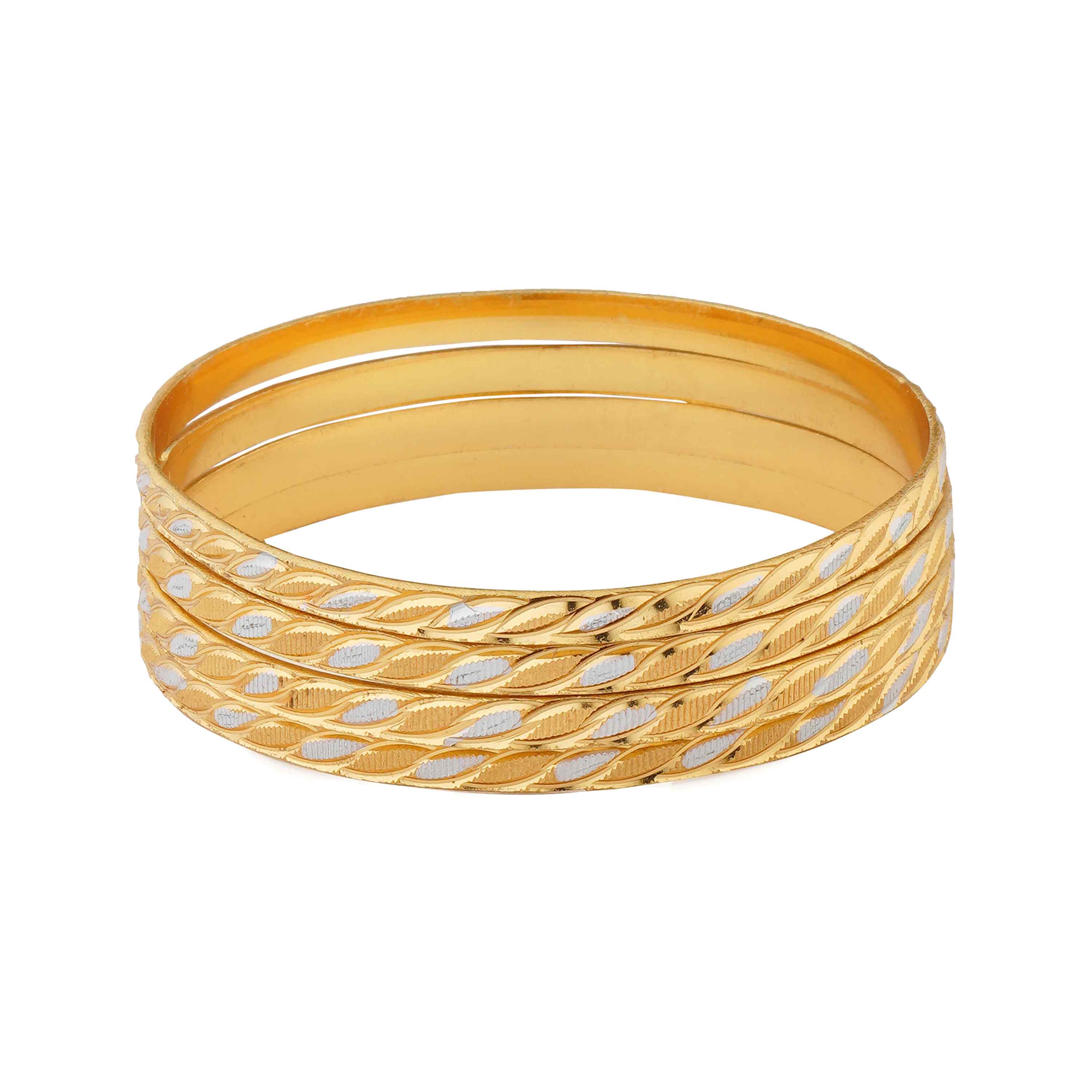 Ruhitha Gold Plated Bangles ( Set of 4 )