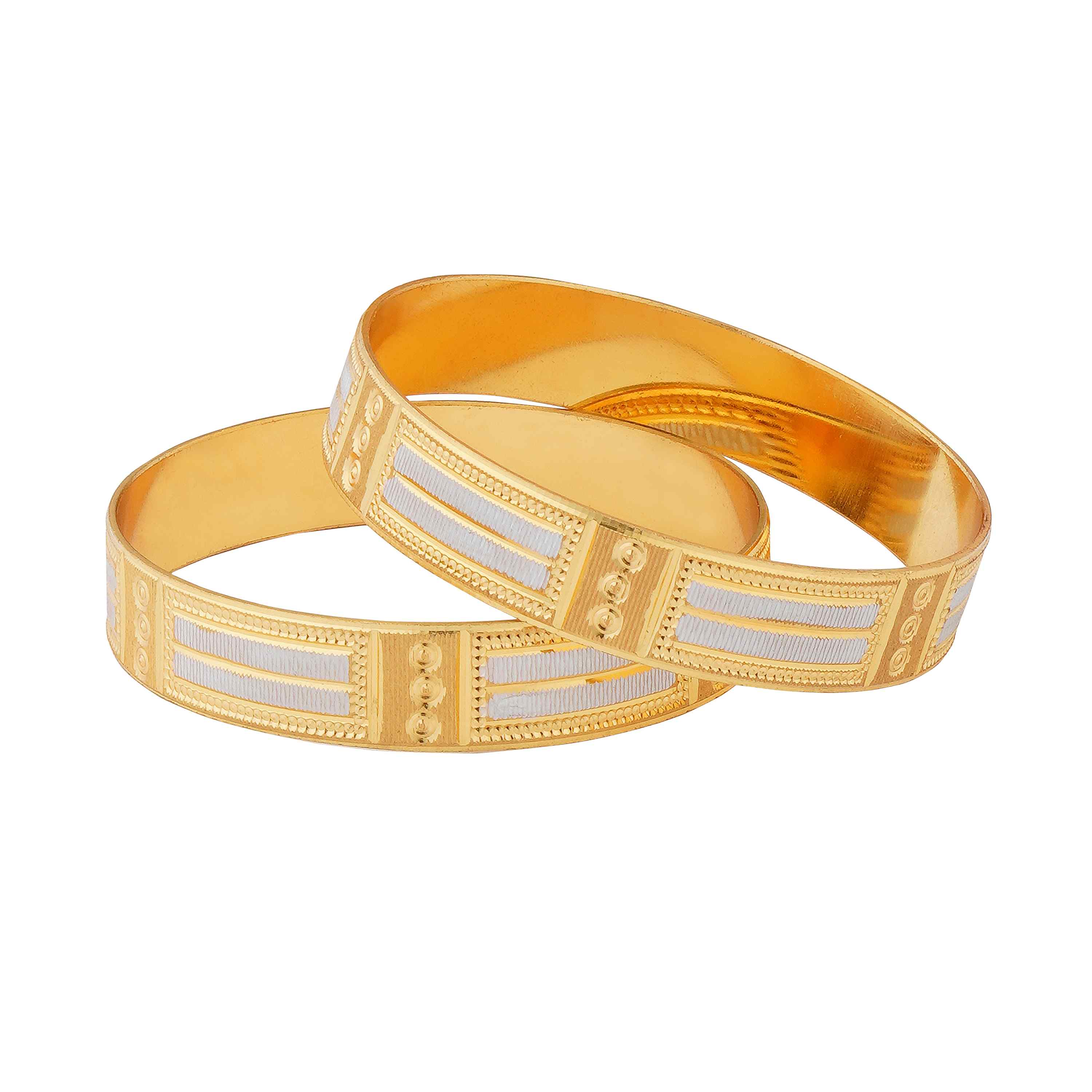 Neyara Gold Plated Bangles ( Set of 2 )