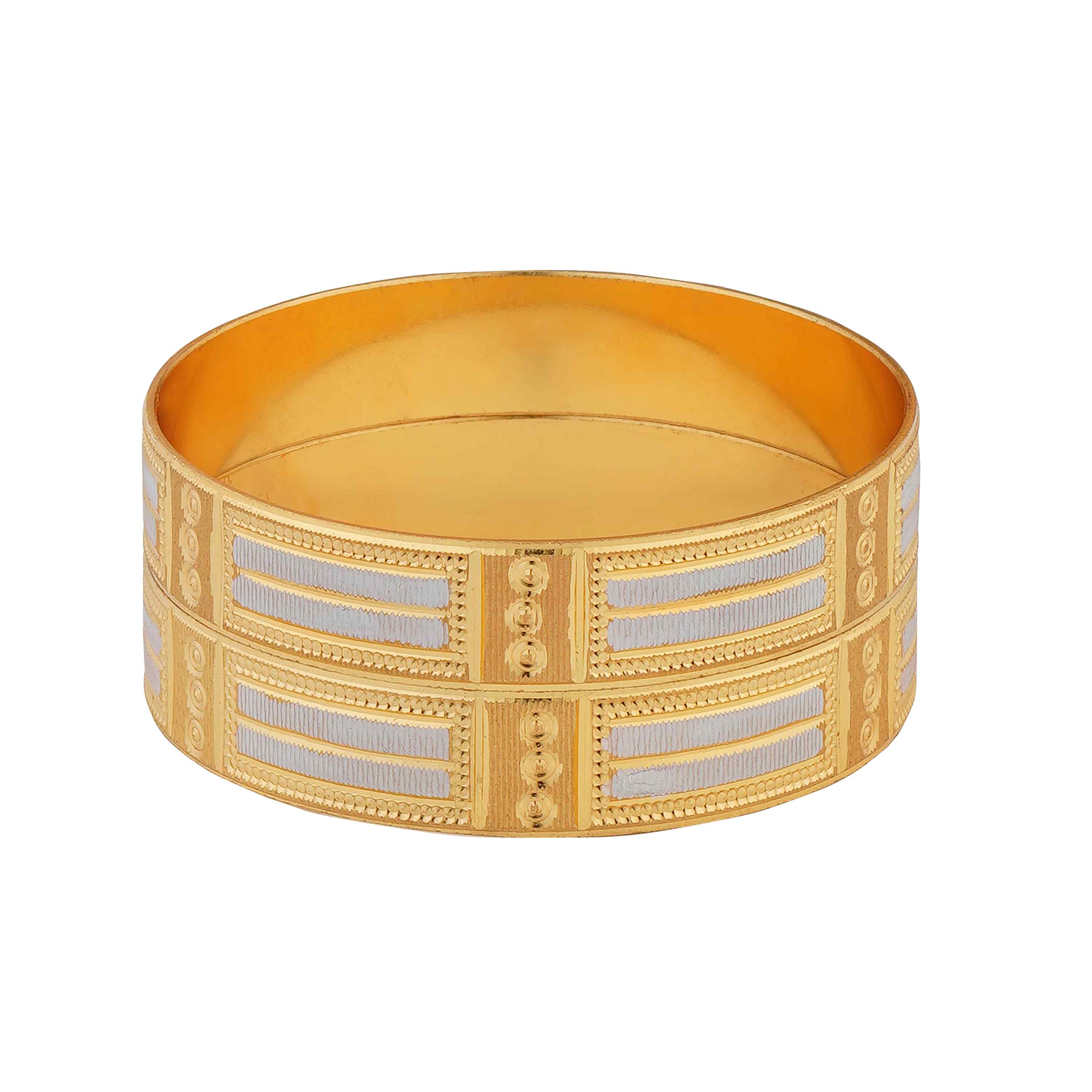 Neyara Gold Plated Bangles ( Set of 2 )