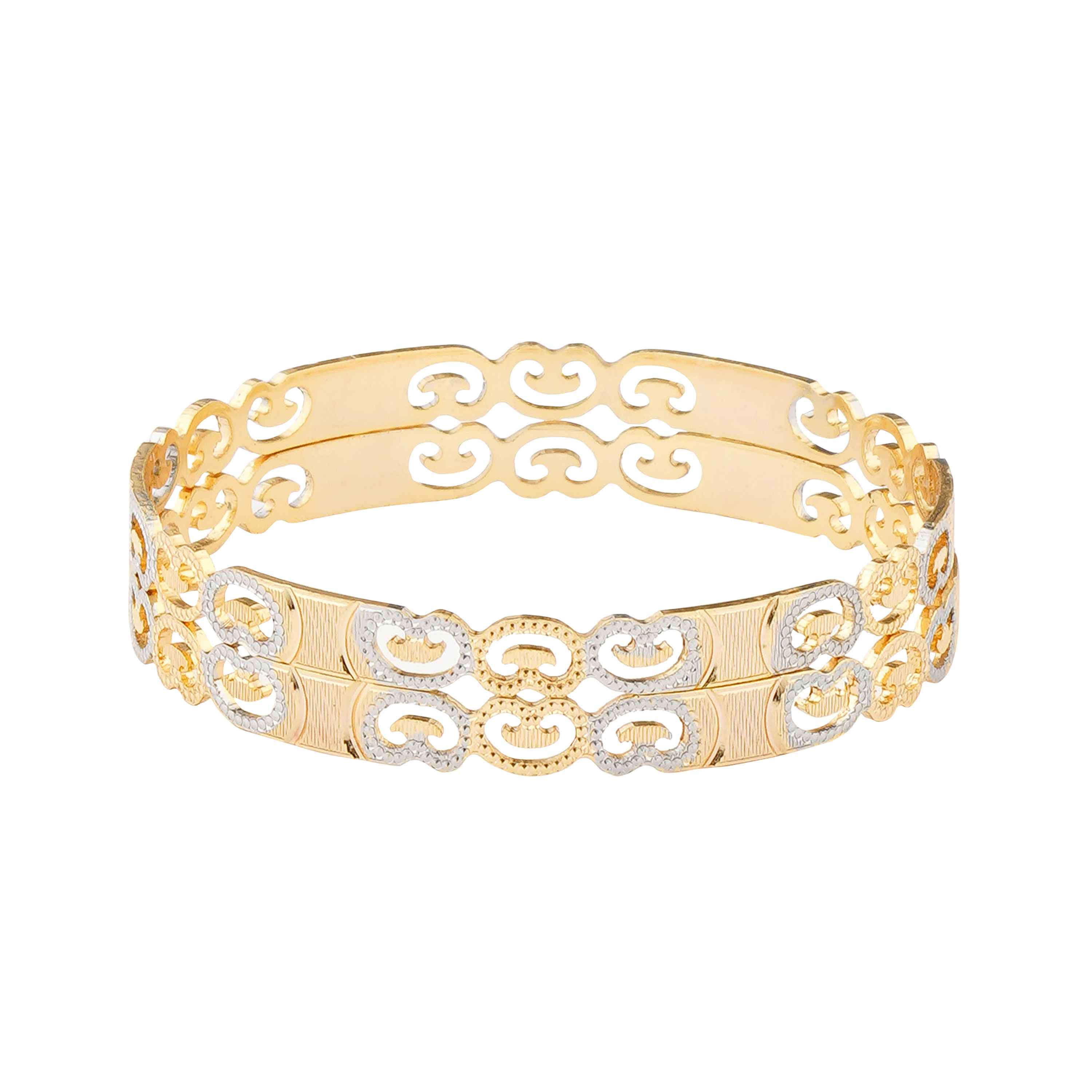 Vainavi Gold Plated Bangles ( Set of 4 )