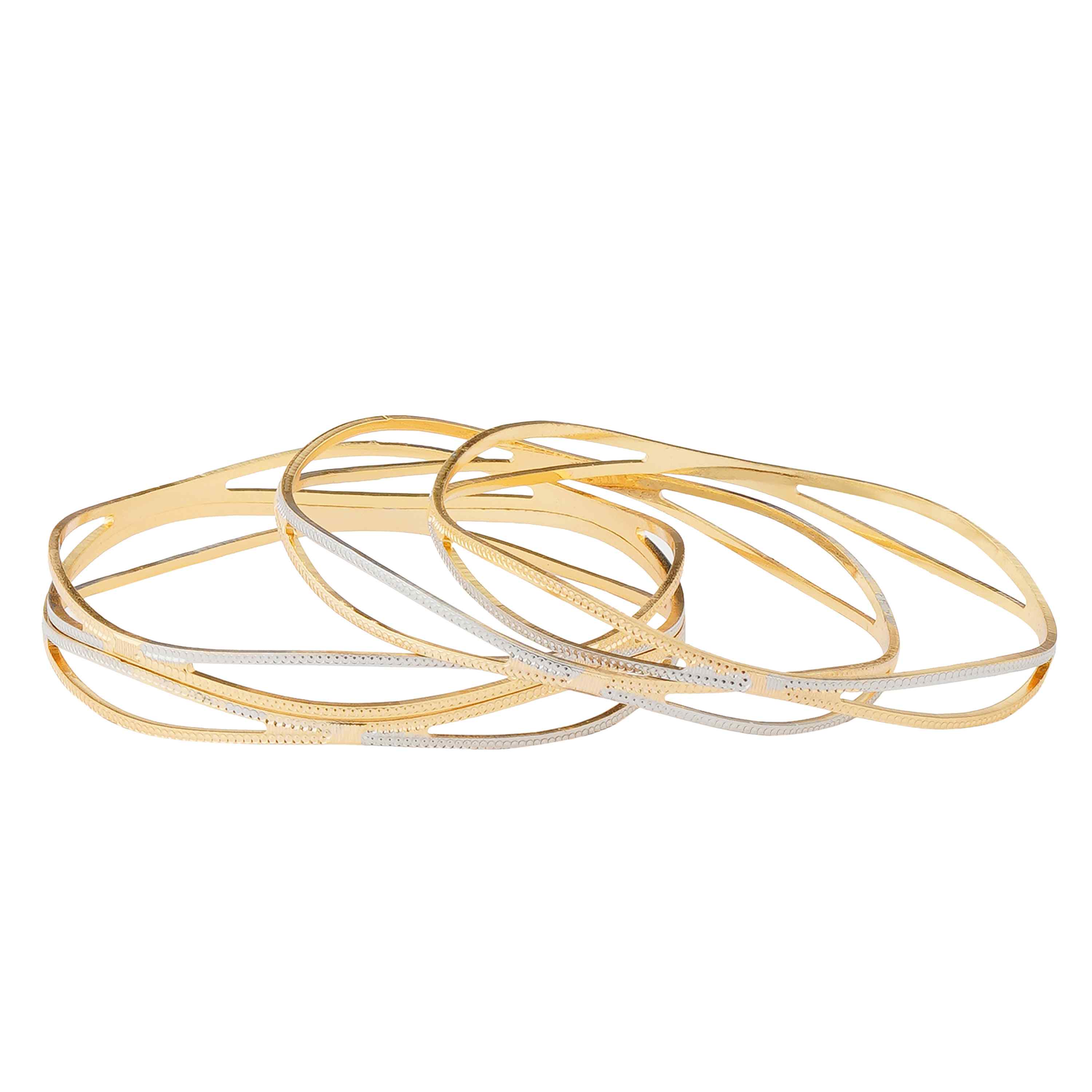 Zanira Gold Plated Bangles ( Set of 2 )