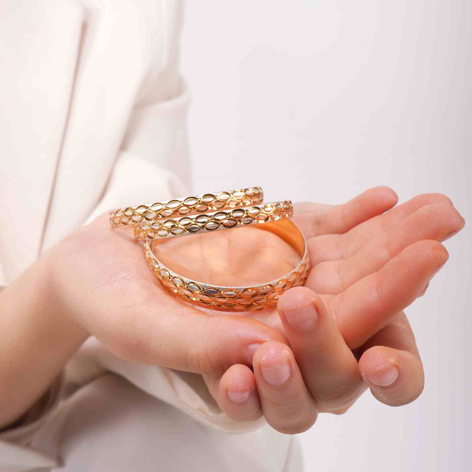 Varnika Gold Plated Bangles ( Set of 4 )