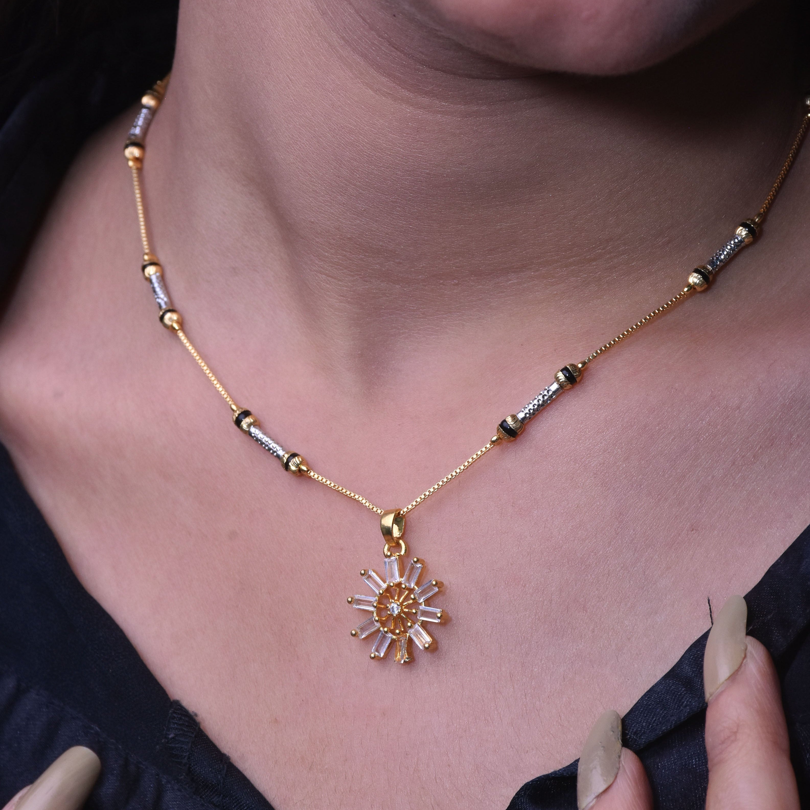 Surajmukhi Gold Plated Mangalsutra