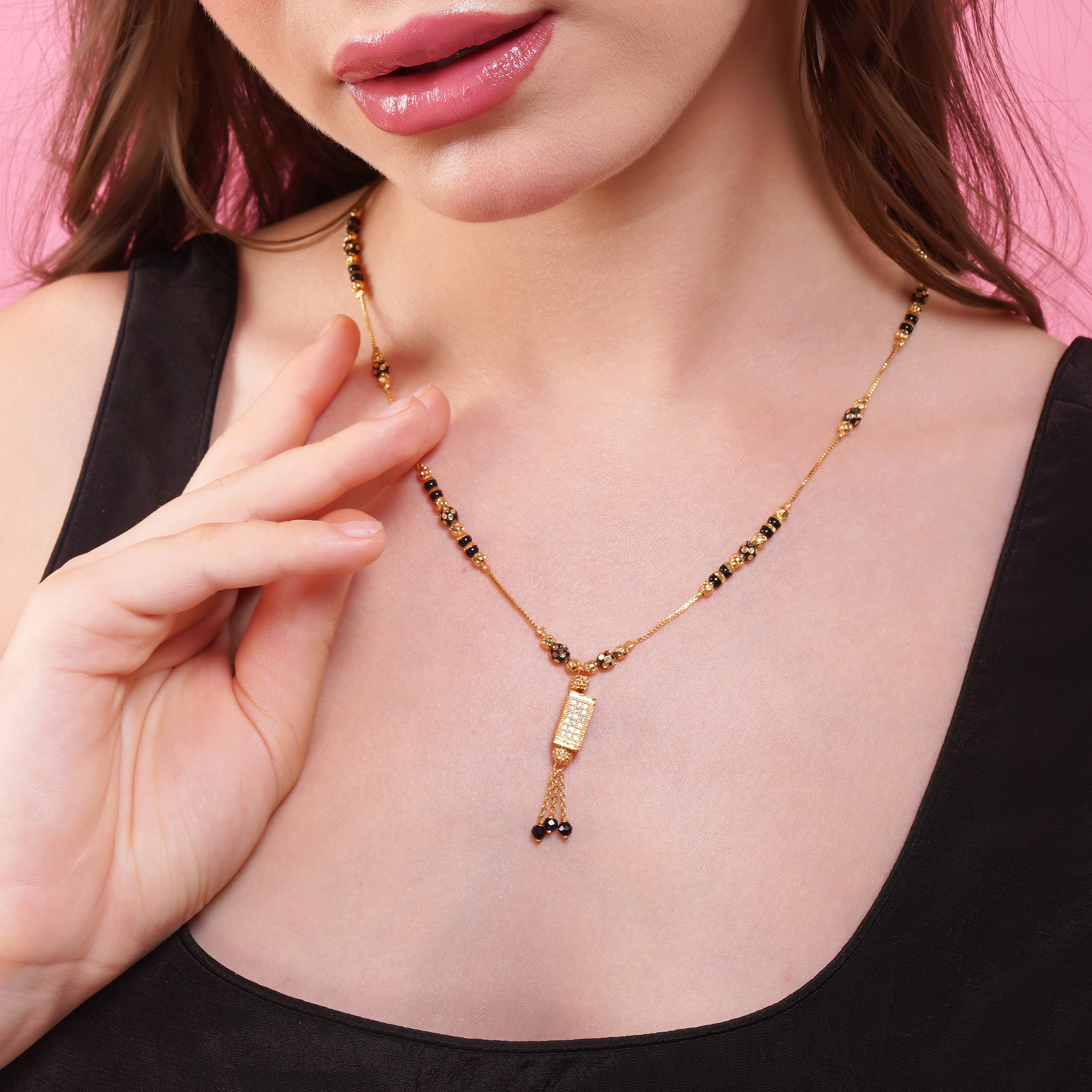 Bhavna Gold Plated Mangalsutra traditional design