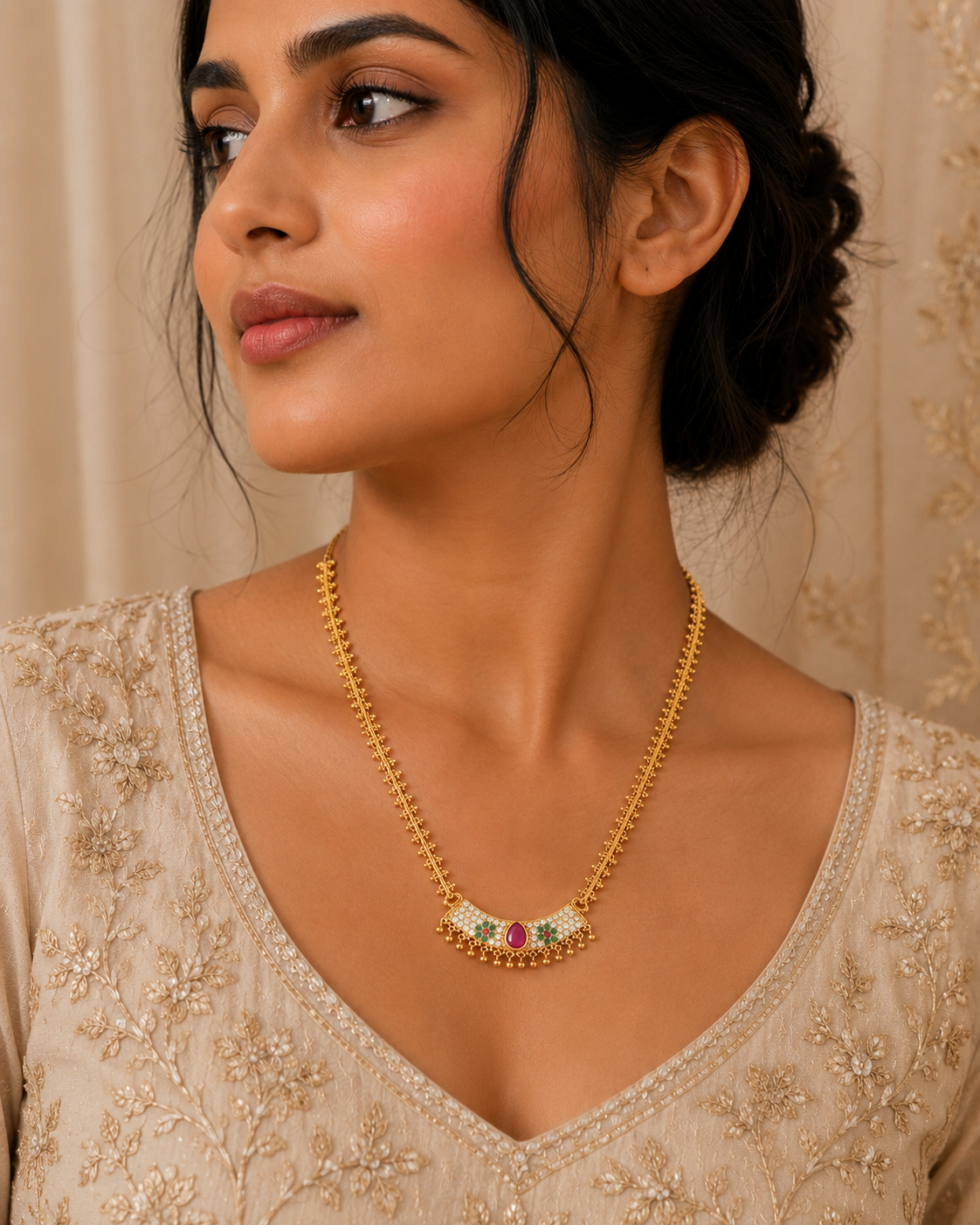 Tanvi Gold Plated Necklace