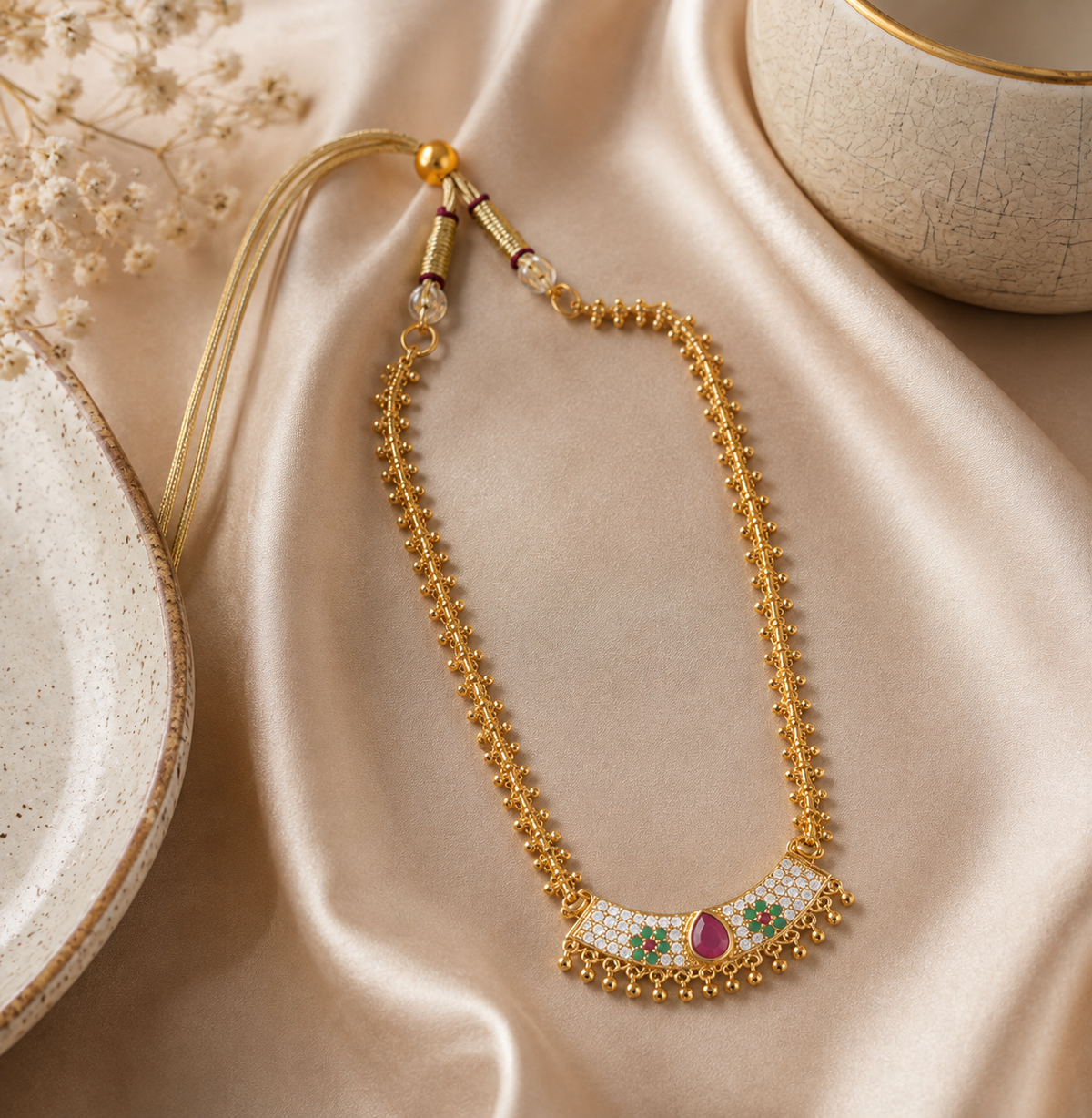 Tanvi Gold Plated Necklace