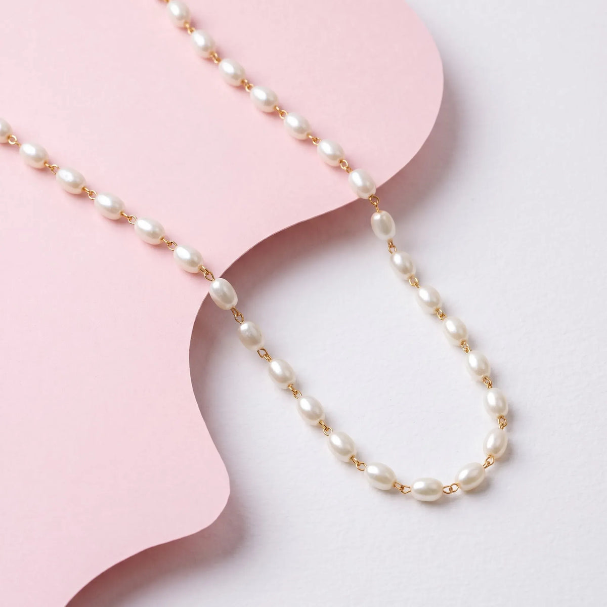 Muktaa Oval Pearl Mala