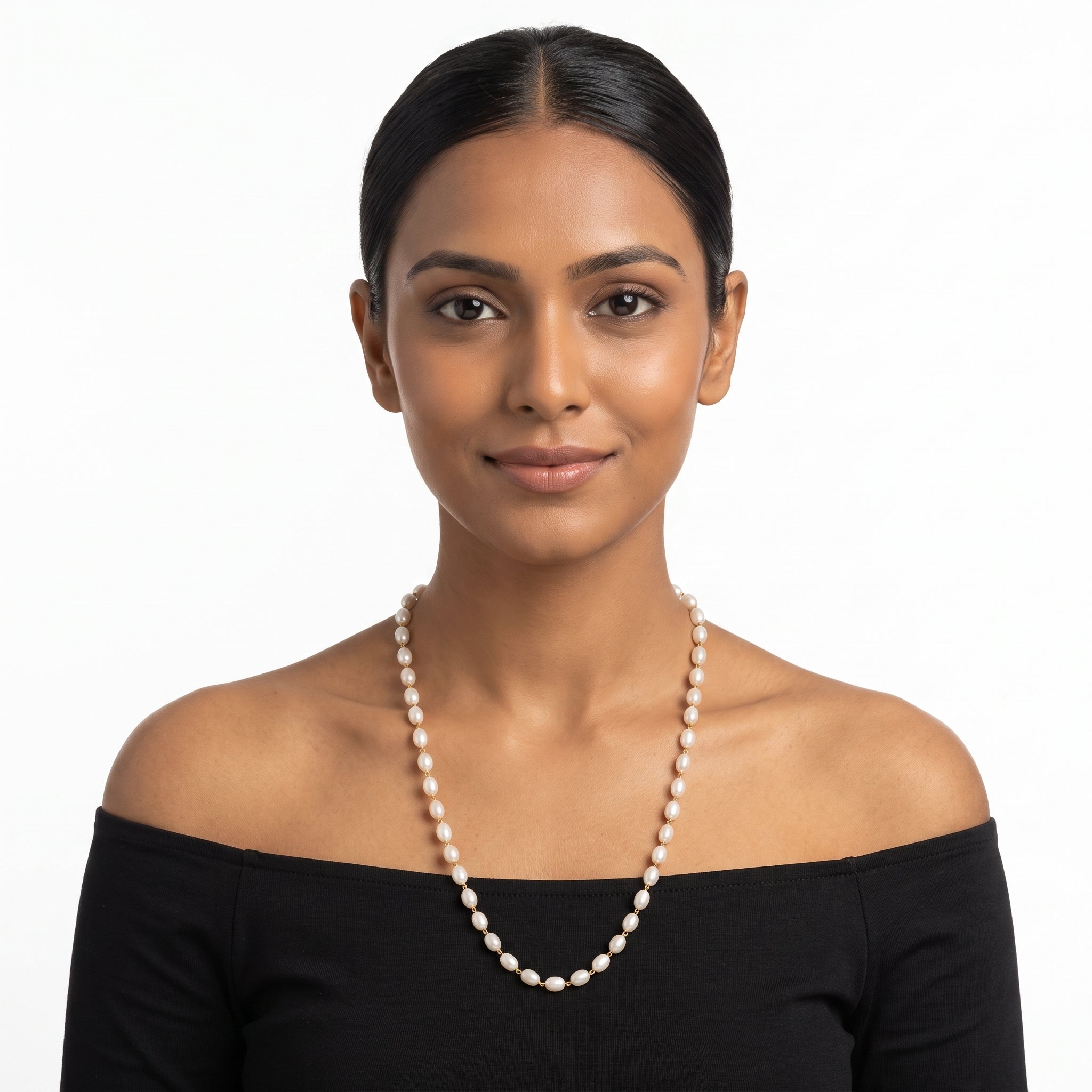 Muktaa Oval Pearl Mala