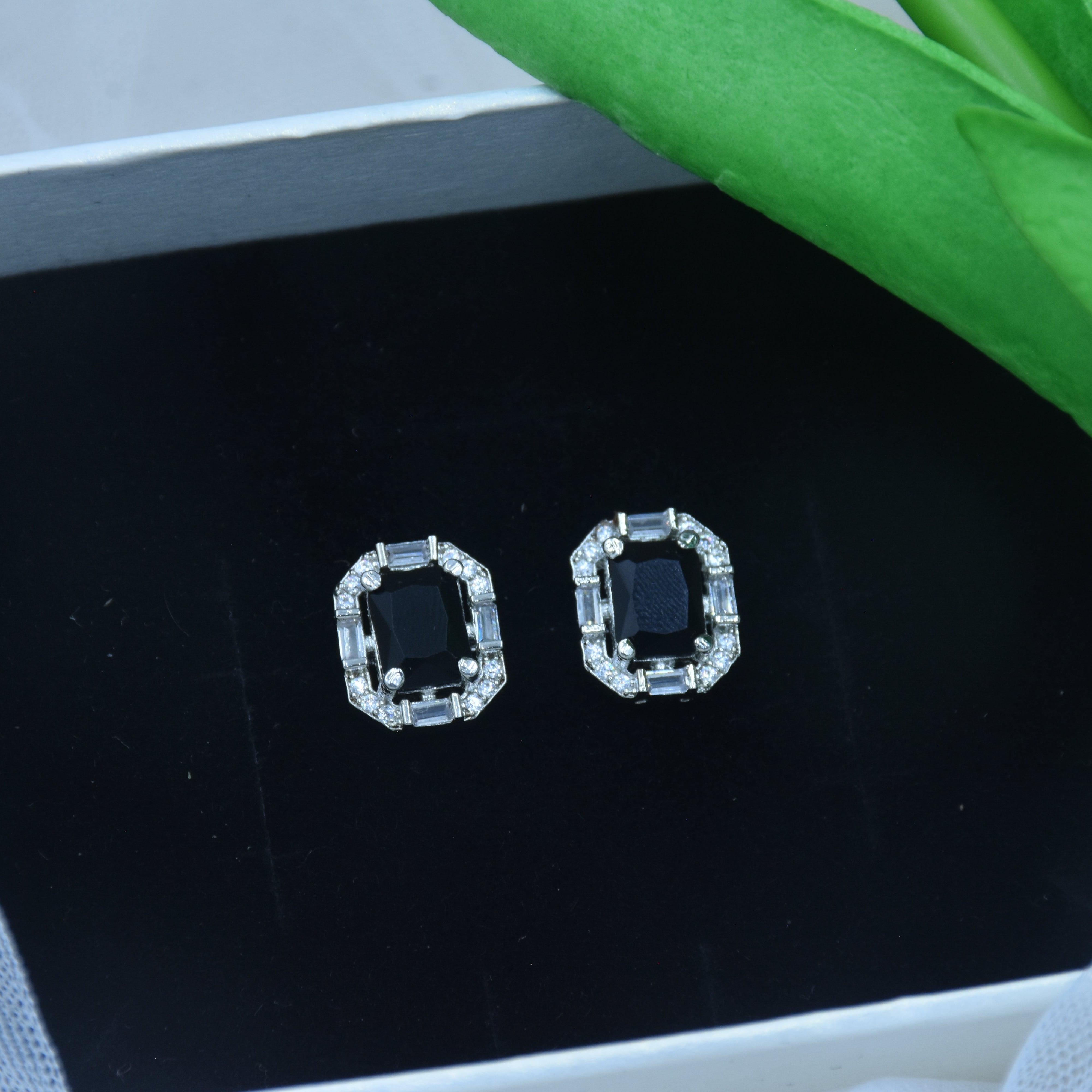 Urvashi CZ Diamond cut Stud