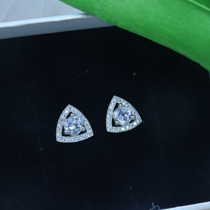 Eshita CZ Diamond cut Stud Earrings