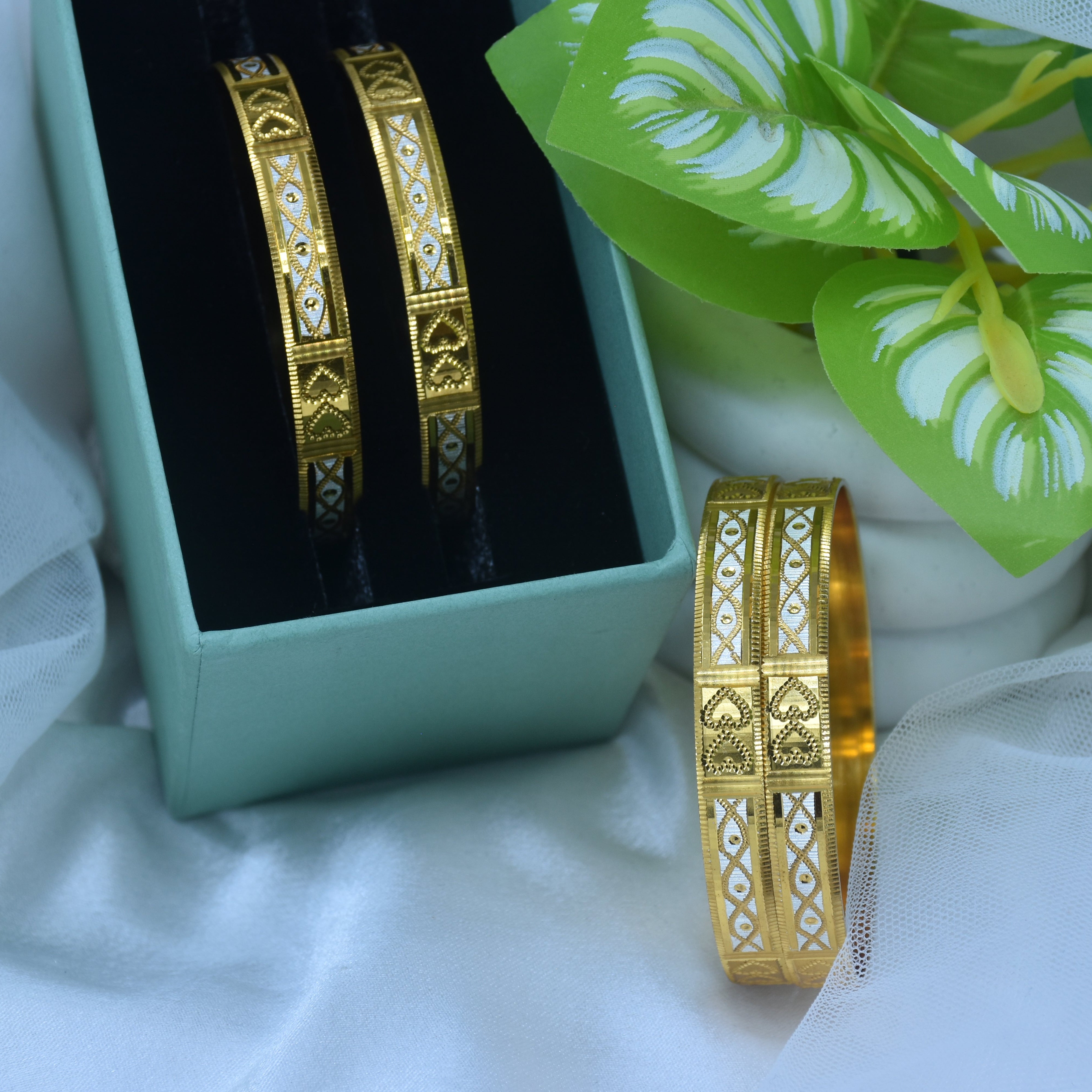 Yashmita Gold Plated Bangles ( Set of 4 )
