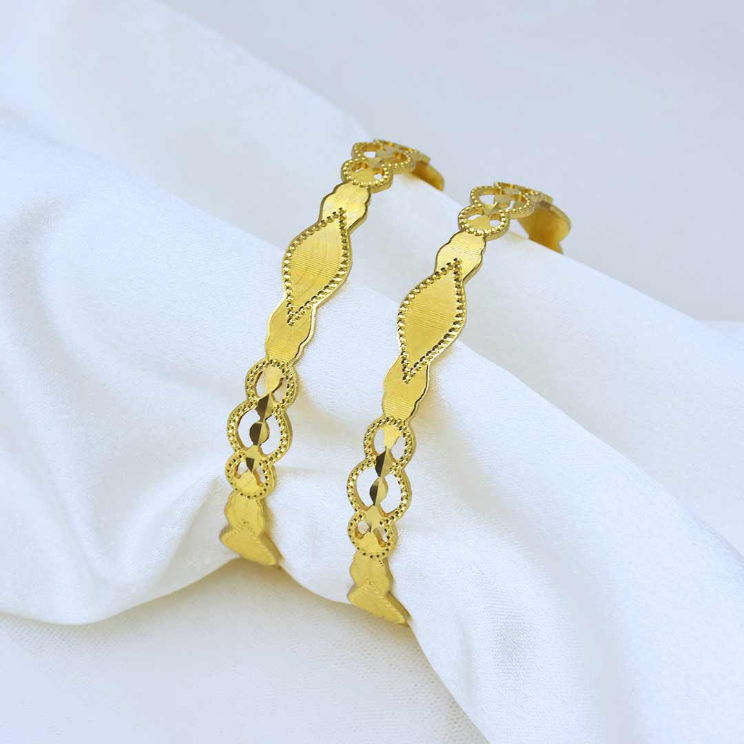 Arvishi Gold Plated Bangles ( Set of 2 )