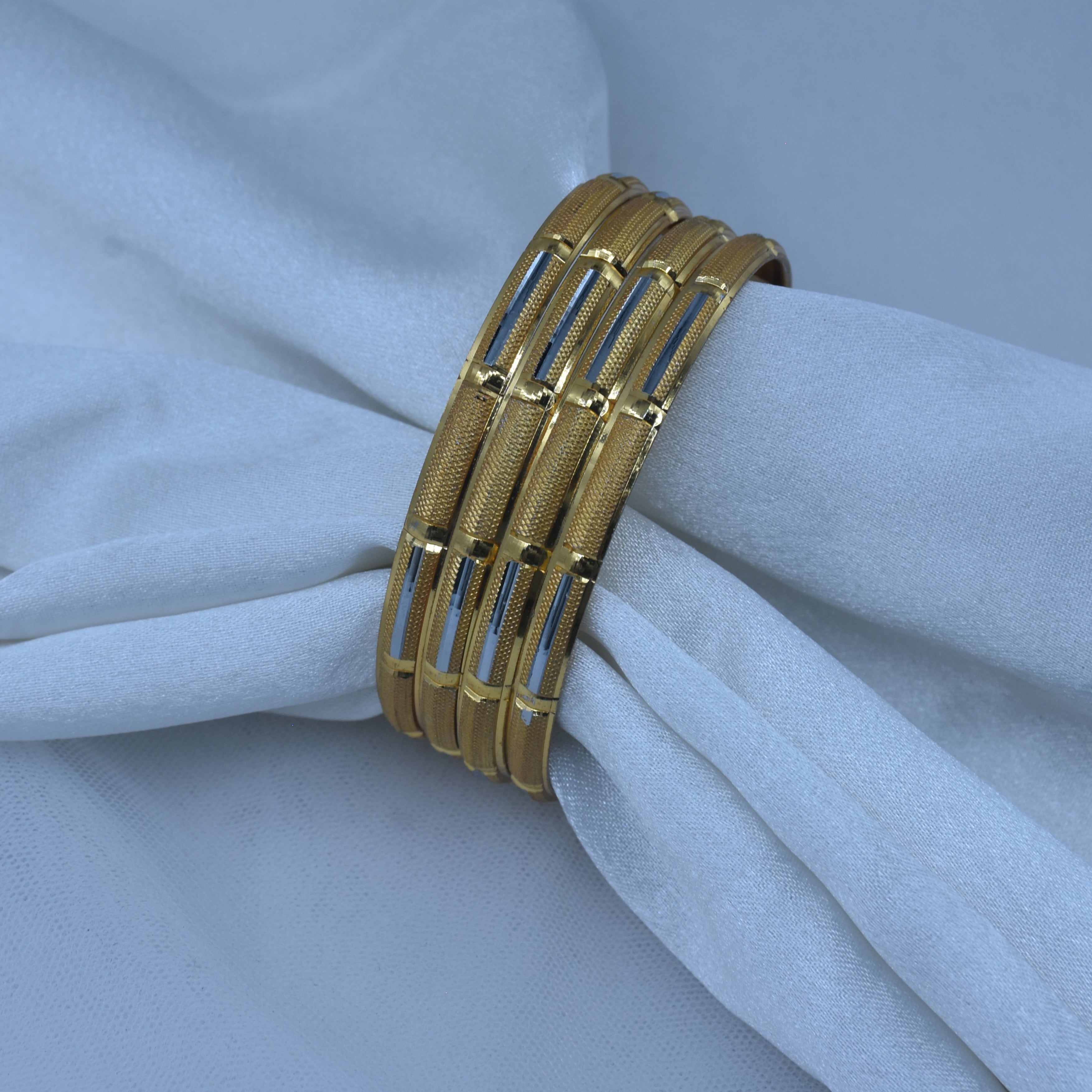 Bhavya Gold Plated Bangles ( Set of 4 )