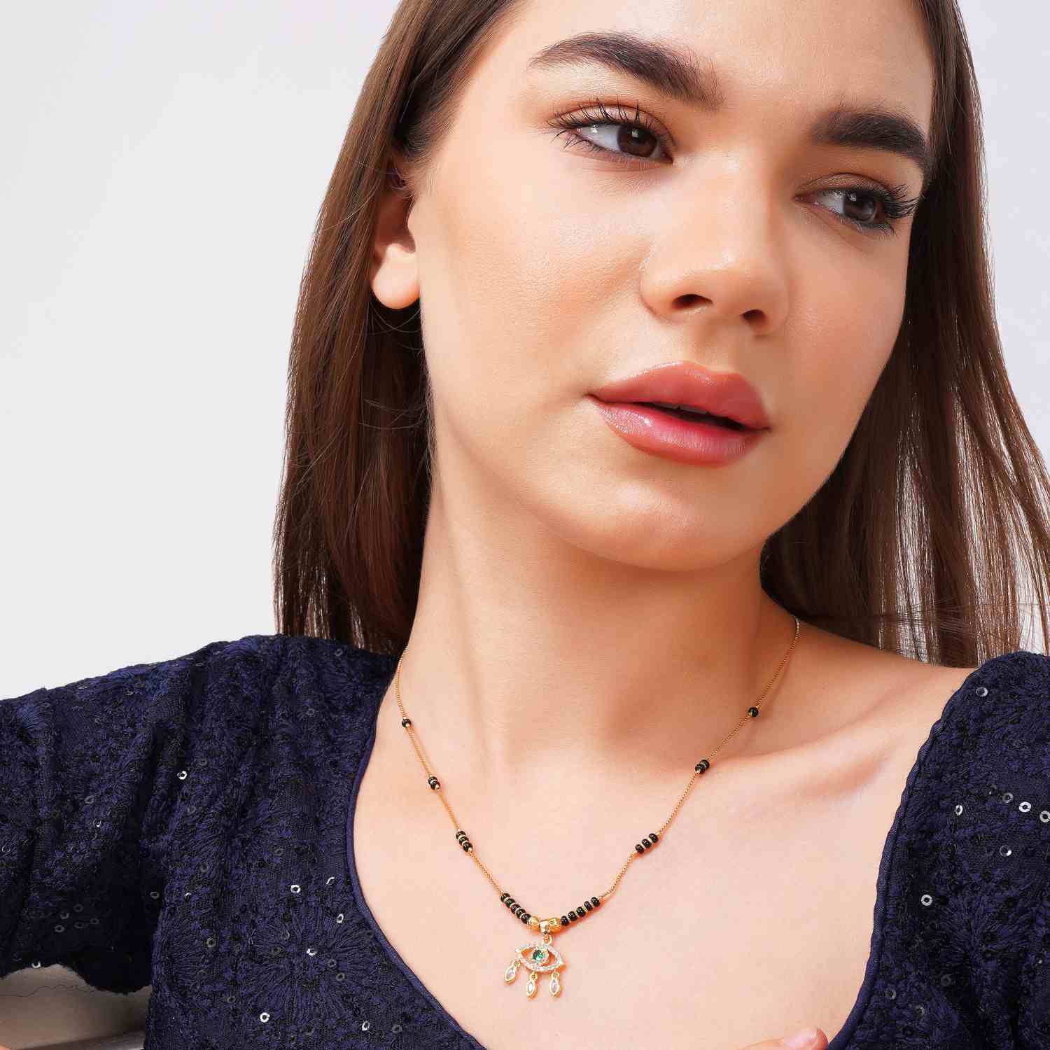 Evil eye pendant mangalsutra from GUFI