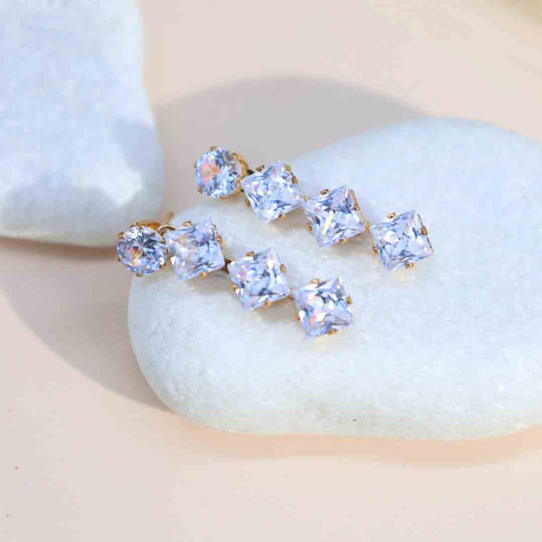 Rudvika Solitaire Earrings