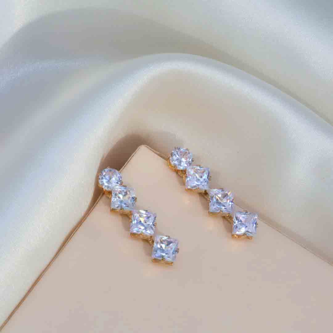 Rudvika Solitaire Earrings