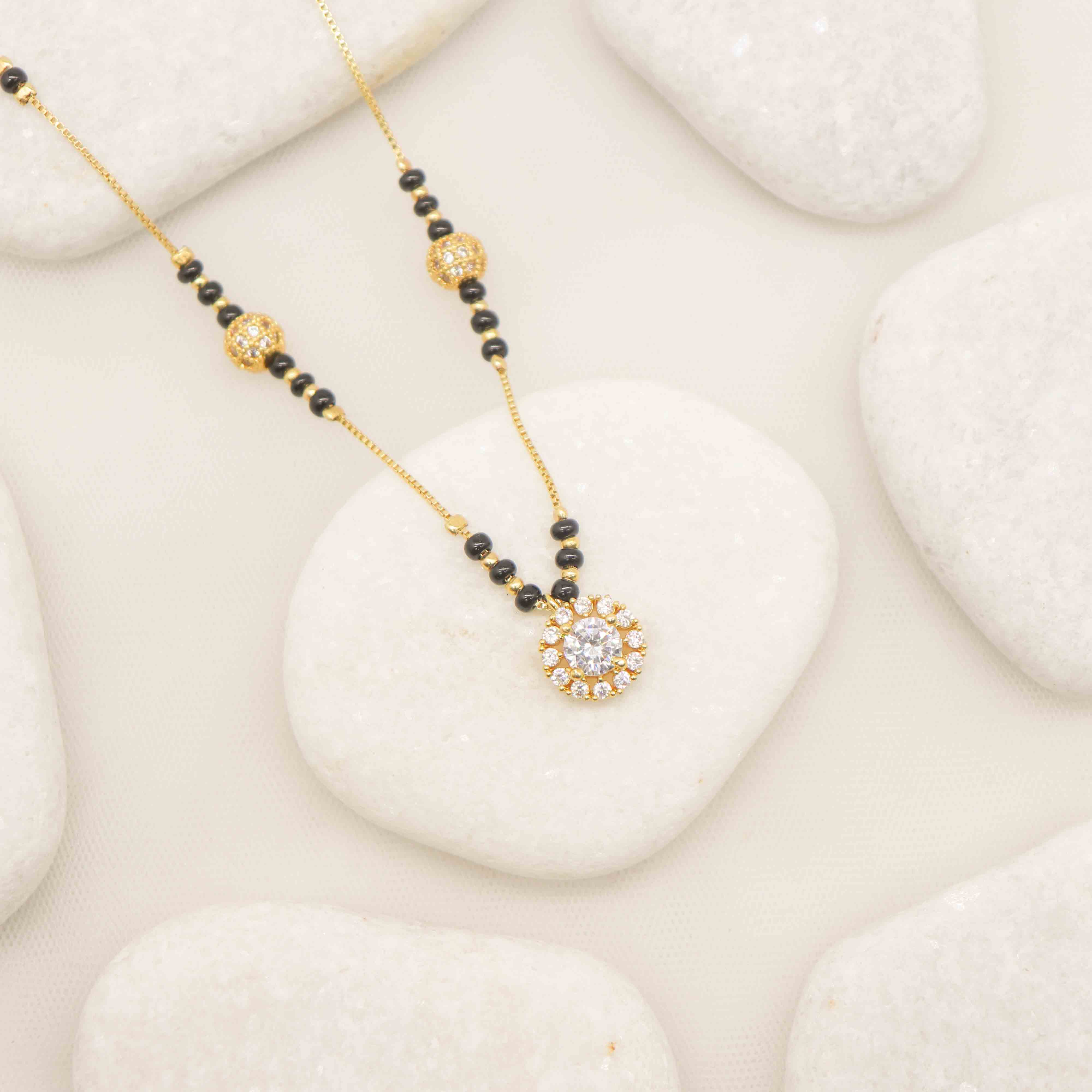 Aanyvi Gold Plated Mangalsutra