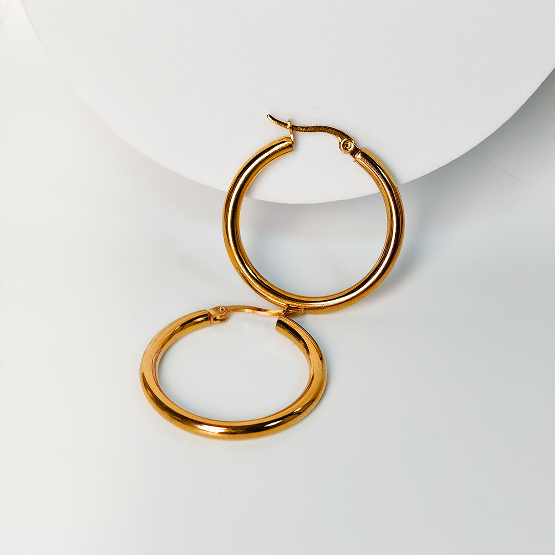 Vedanti Gold plated Hoops Earings