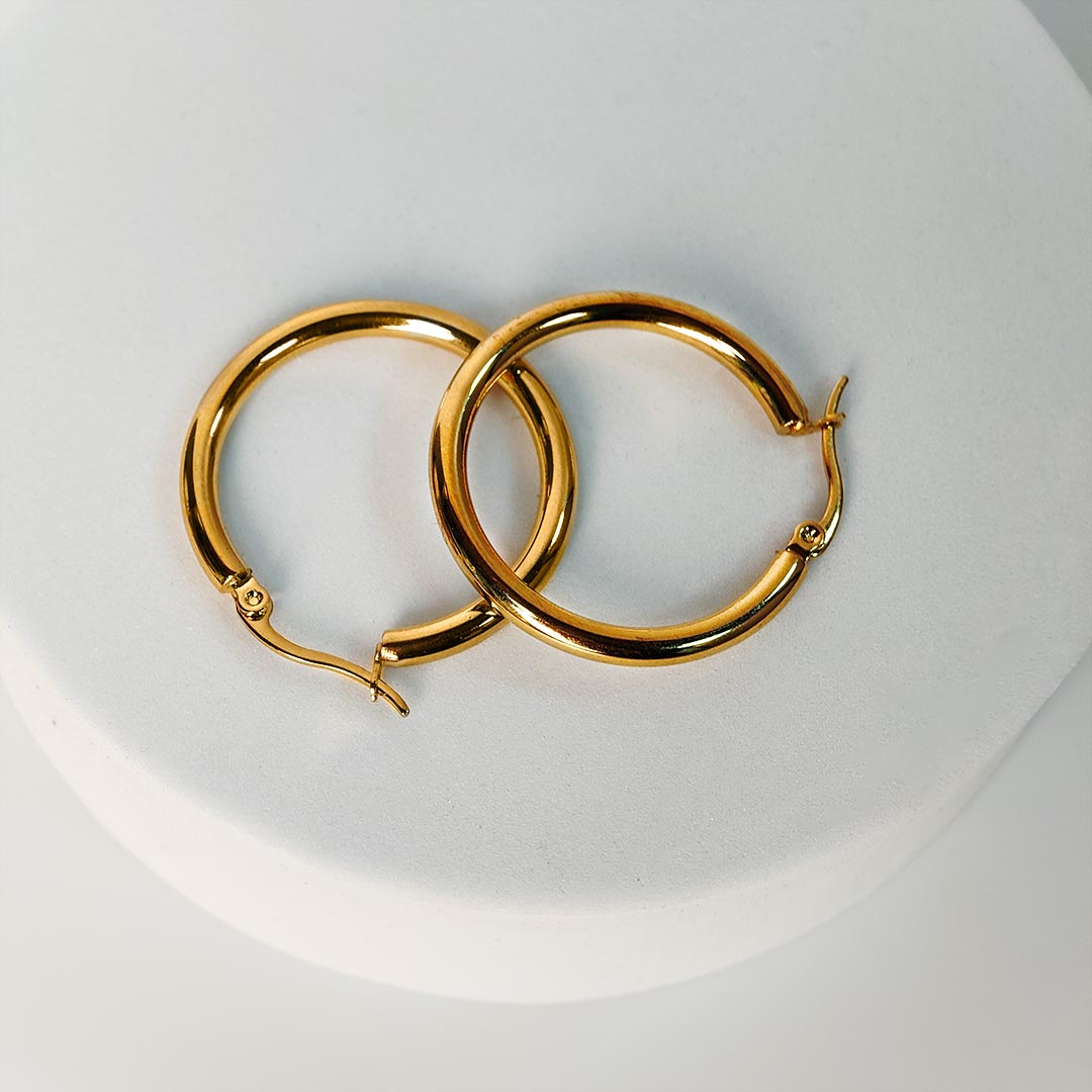Vedanti Gold plated Hoops Earings