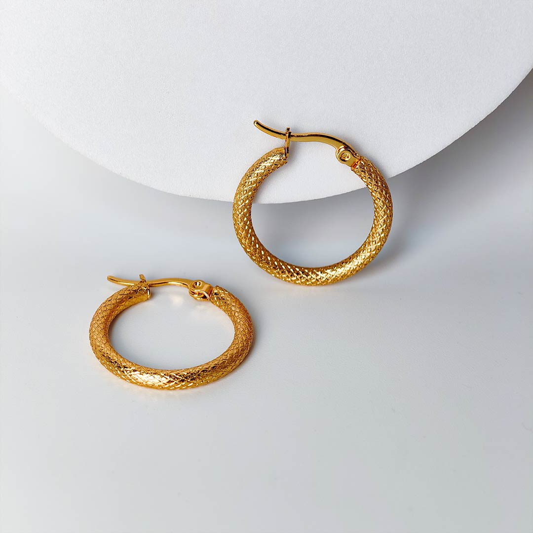 Urmila Gold plated Hoops Earings