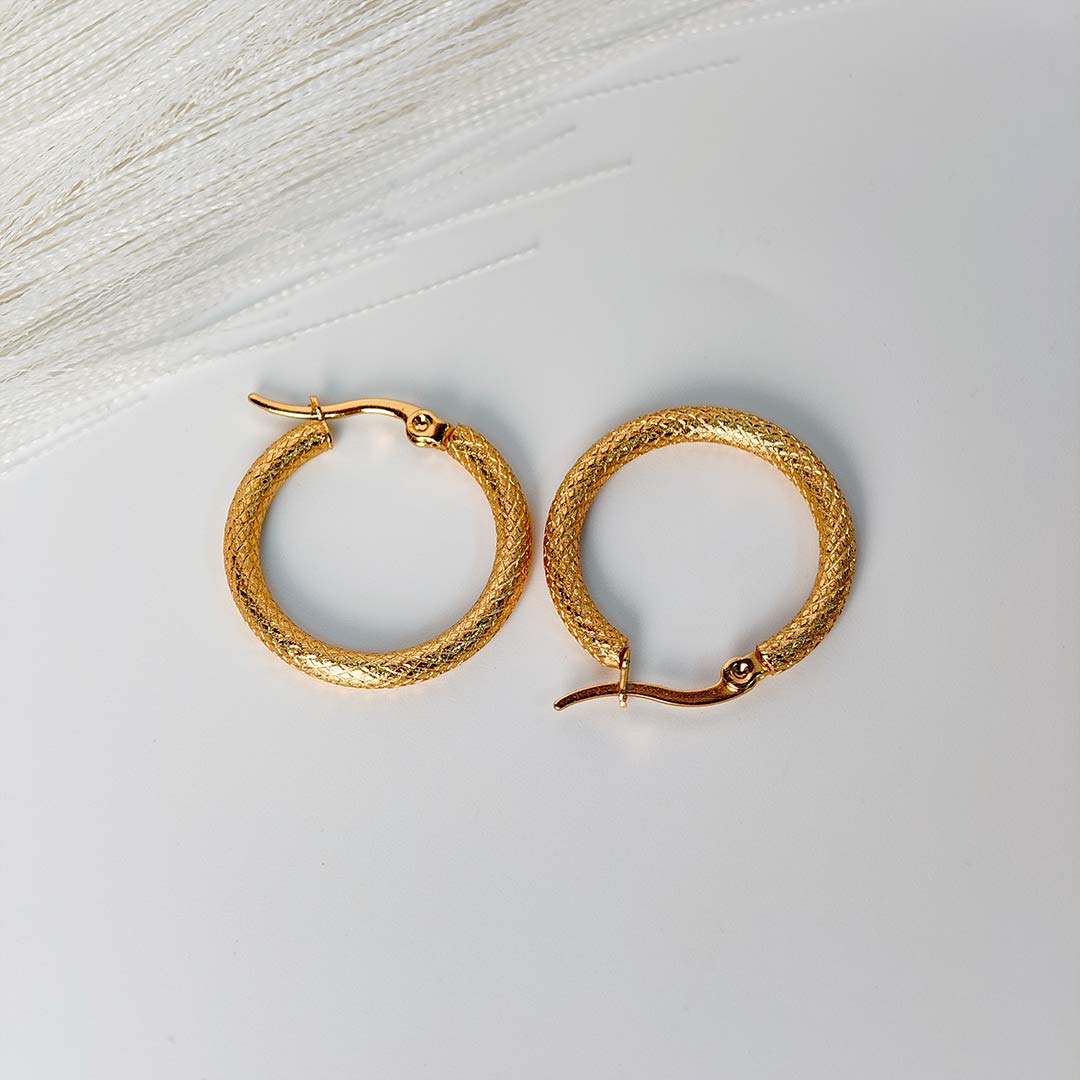 Urmila Gold plated Hoops Earings