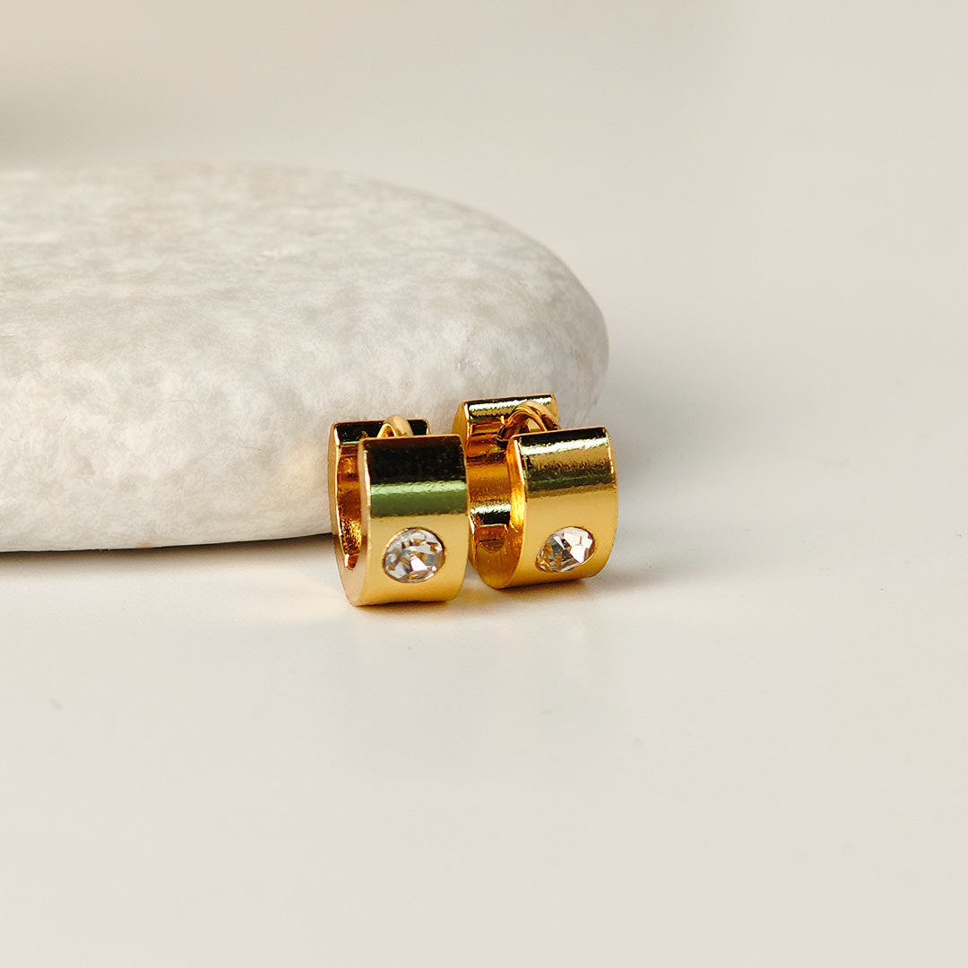 Veidika Gold plated Hoops Earings