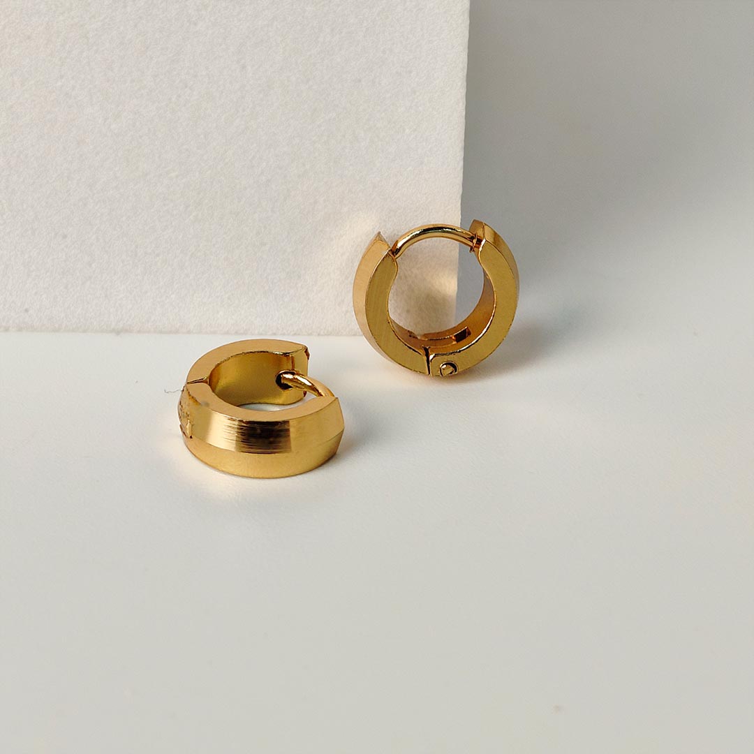 Evanka  Gold plated Hoops Earings