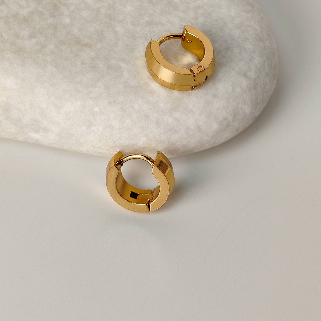 Evanka  Gold plated Hoops Earings