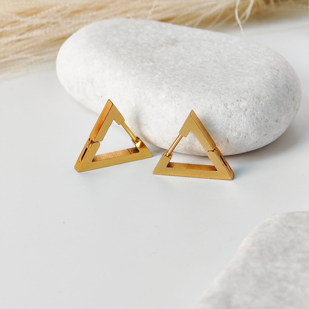 Krishniya Gold plated Hoops Earings