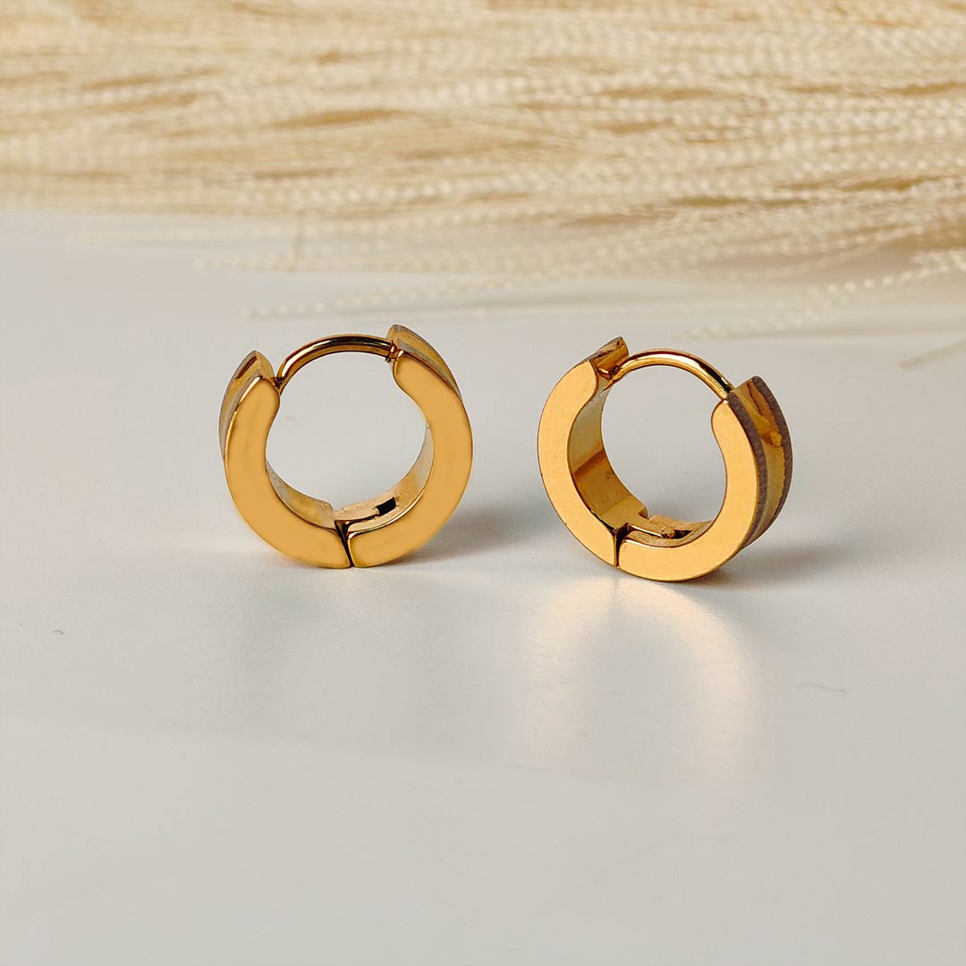 Nivanya Gold plated Hoops Earings