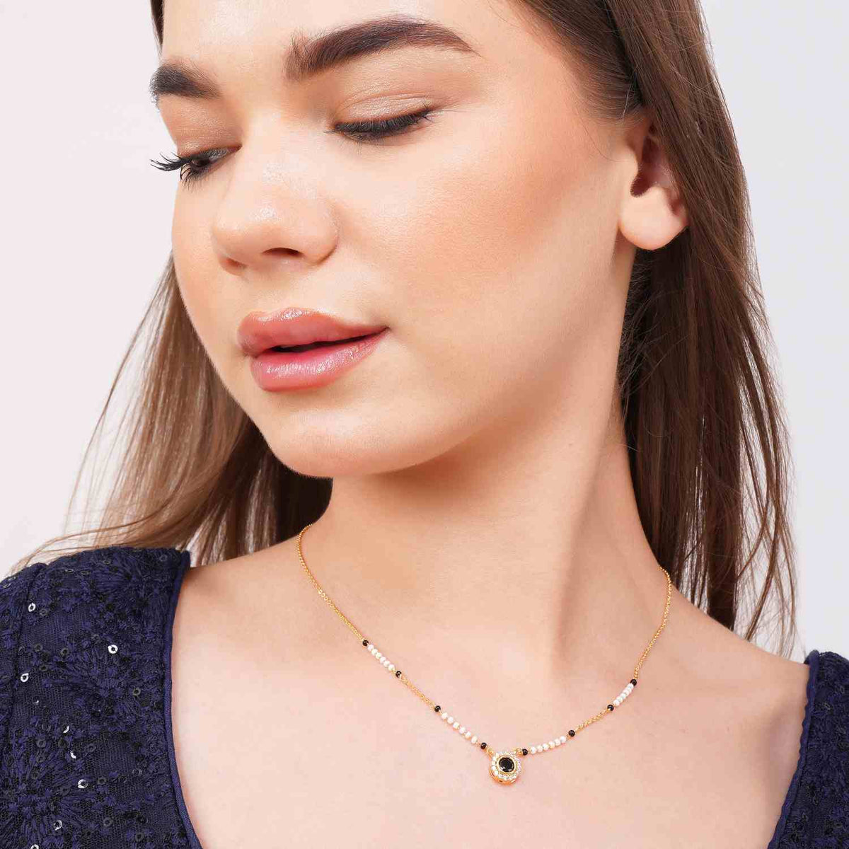 Shraddha gold plated mangalsutra Product Image
